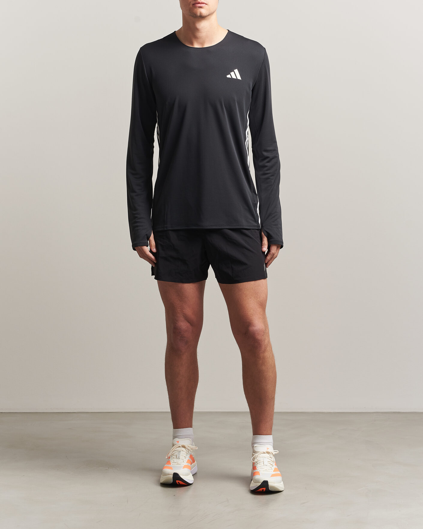 Men | T-Shirts | adidas Performance | ADIZERO Running Long Sleeve T-Shirt Black