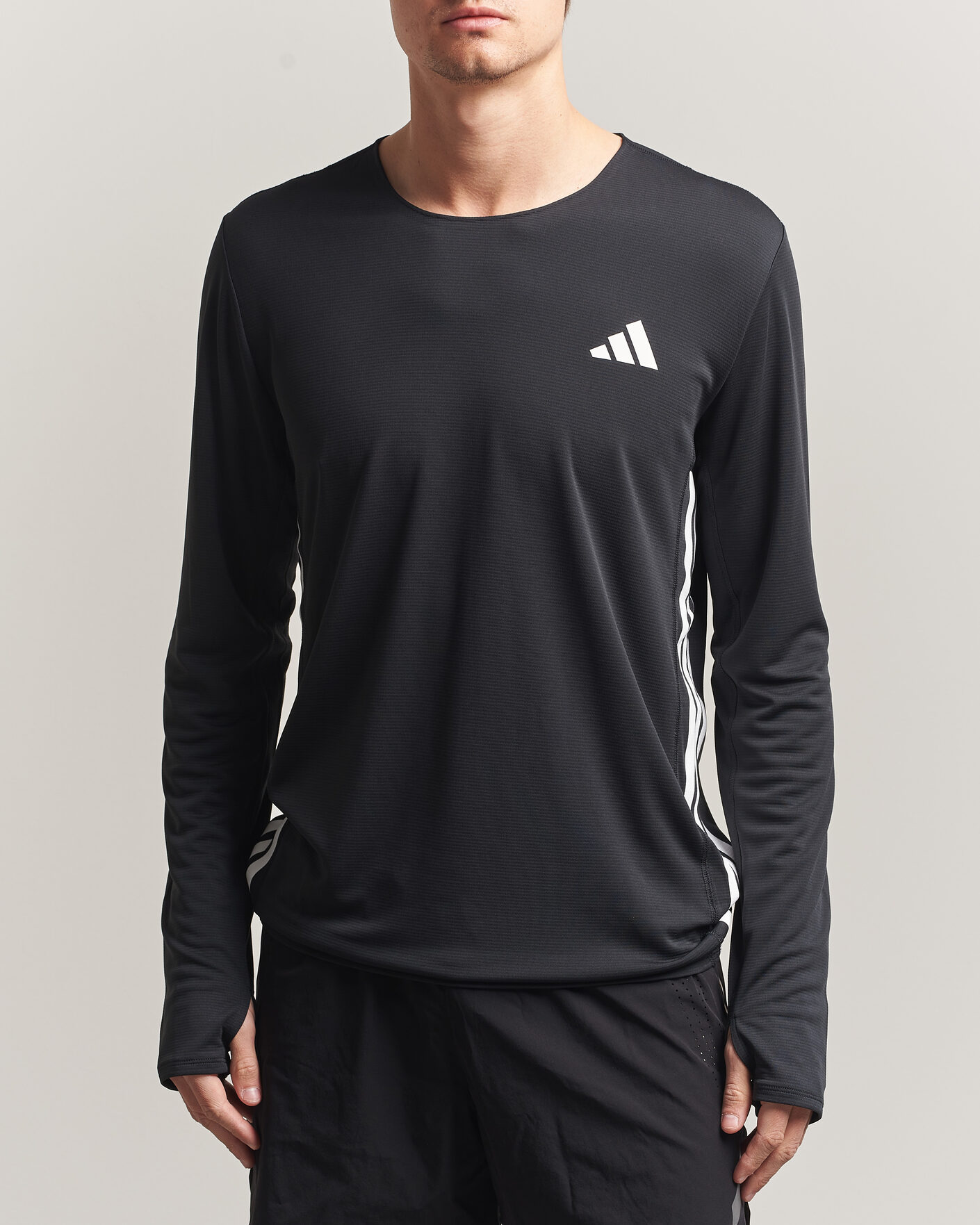 Men | T-Shirts | adidas Performance | ADIZERO Running Long Sleeve T-Shirt Black