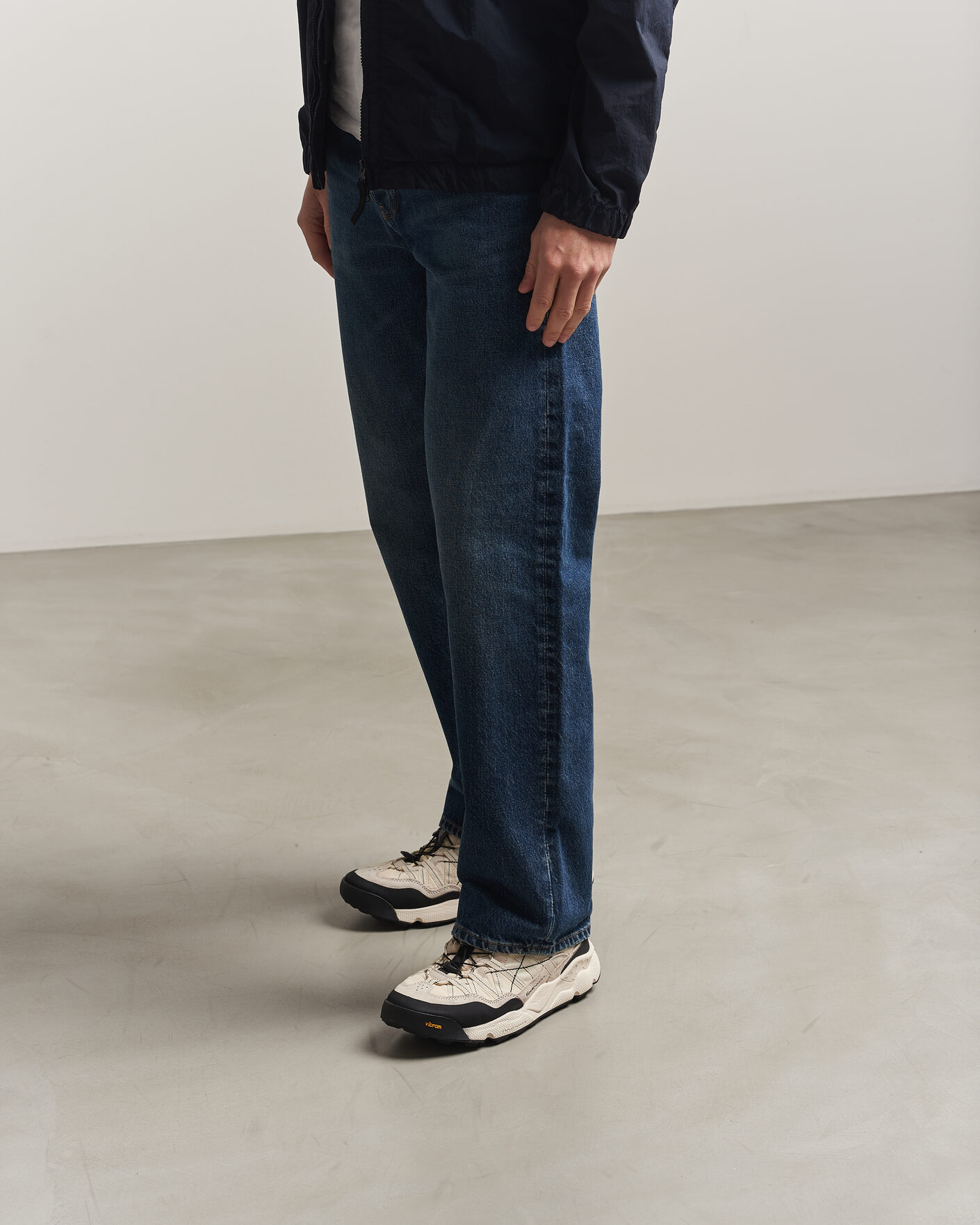 Men | Sneakers | Flower Mountain | Iwano 2 Suede/Nylon Trail Sneaker White/Black