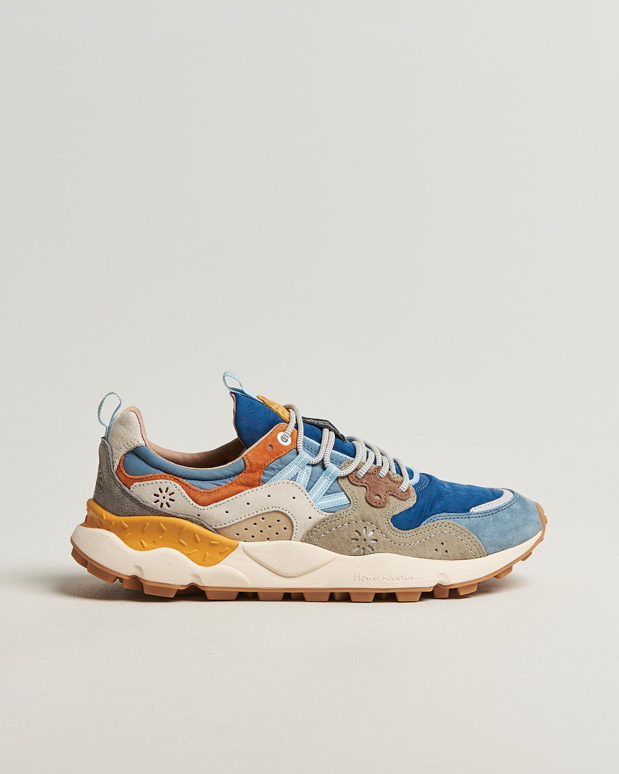 Men | Sneakers | Flower Mountain | Yamano 3 Suede/Nylon Sneaker Blue Mix