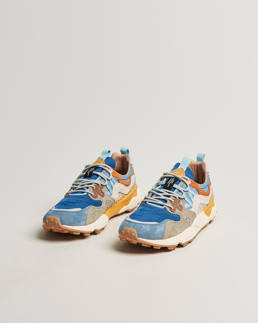 Men | Sneakers | Flower Mountain | Yamano 3 Suede/Nylon Sneaker Blue Mix