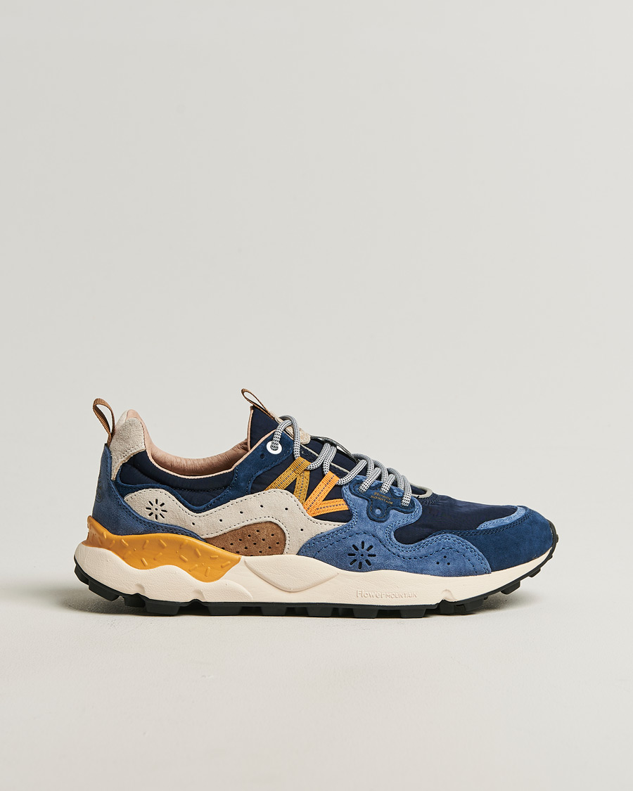 Men | Sneakers | Flower Mountain | Yamano 3 Suede/Nylon Sneaker Dark Blue