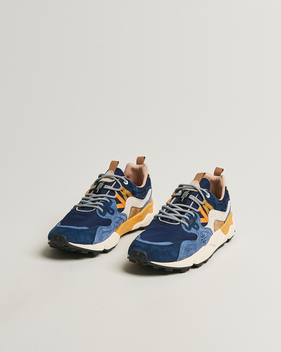 Men | Sneakers | Flower Mountain | Yamano 3 Suede/Nylon Sneaker Dark Blue