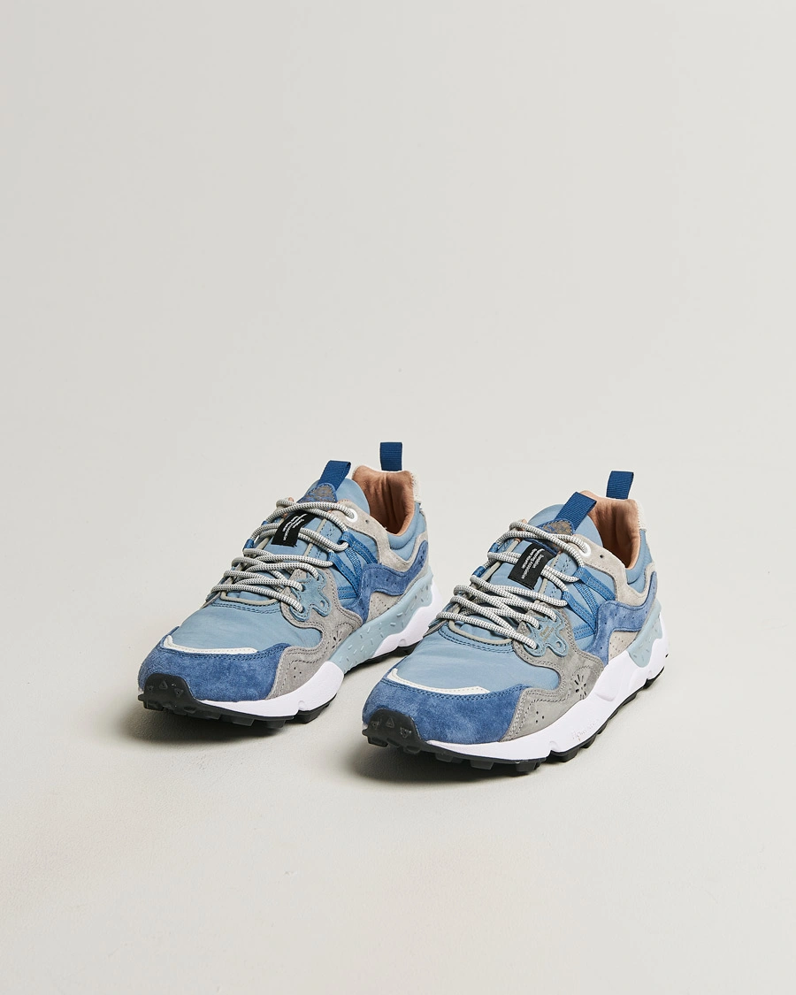 Men | Sneakers | Flower Mountain | Yamano 3 Suede/Nylon Sneaker Light Blue