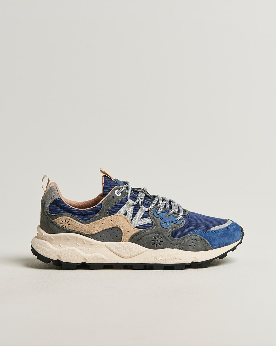 Men | Sneakers | Flower Mountain | Yamano 3 Suede/Canvas Sneaker Blue/Grey