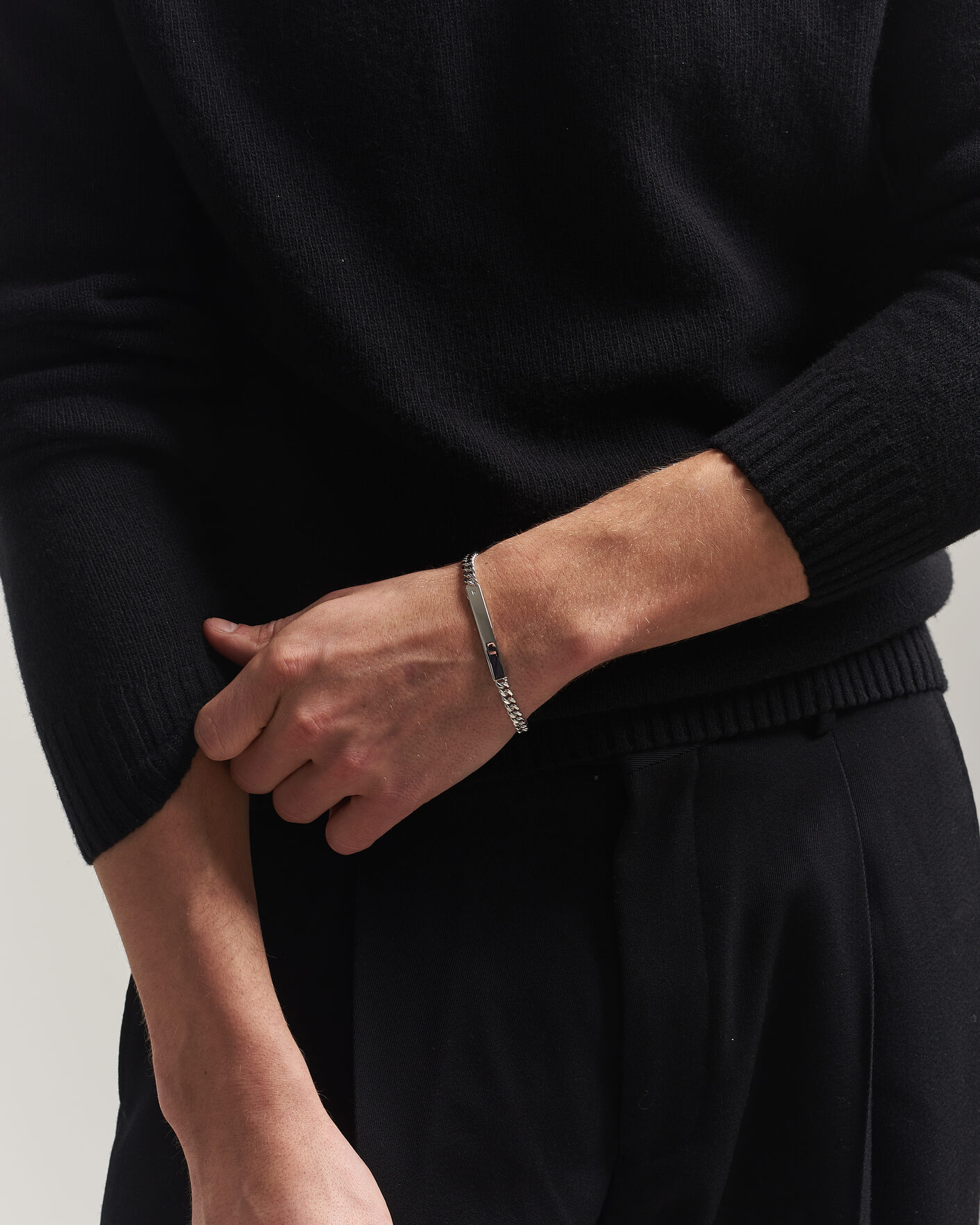 Men | Jewellery | Tom Wood | ID Bracelet Silver