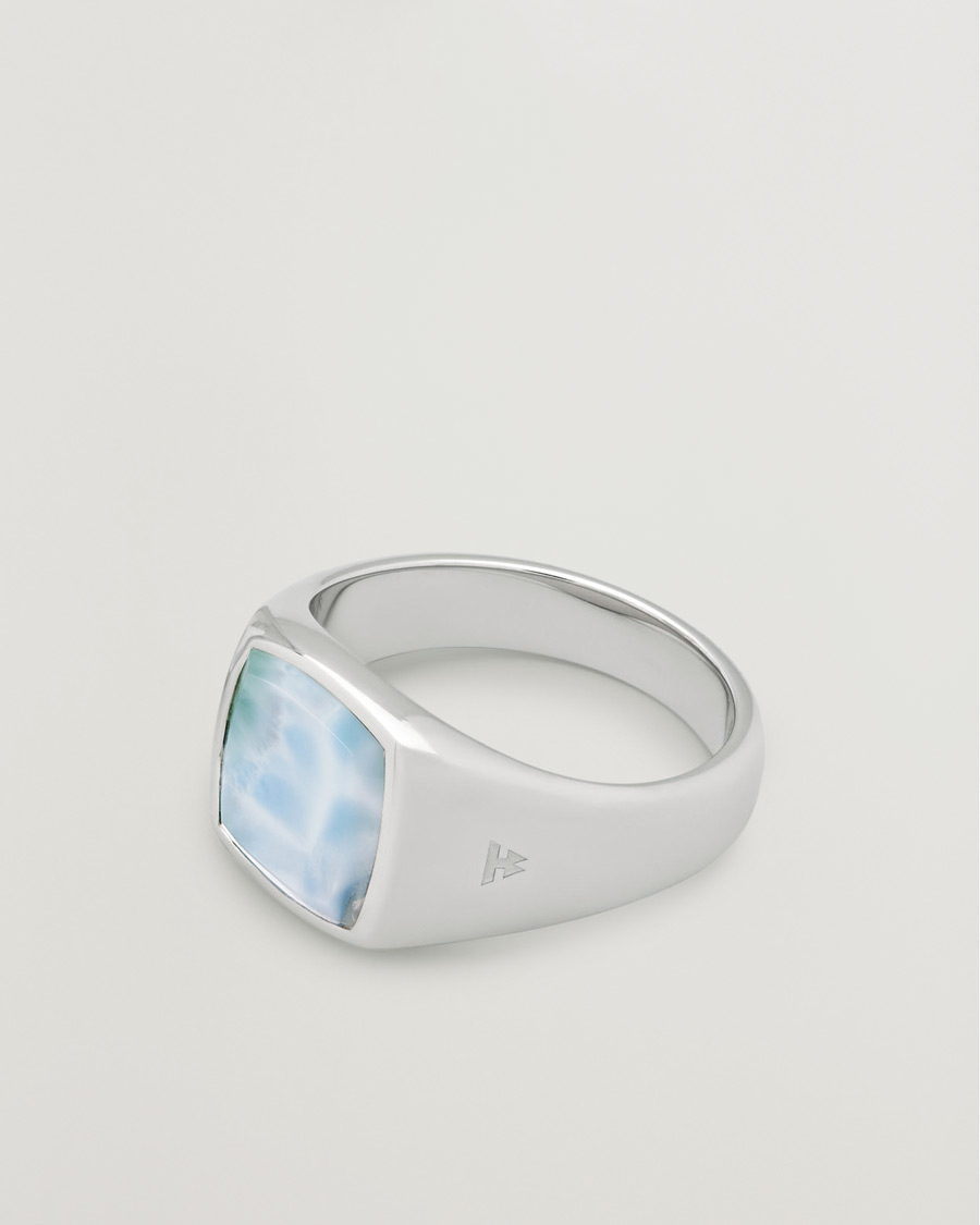 Tom Wood Kay Ring Ice Blue Silver at CareOfCarl.com
