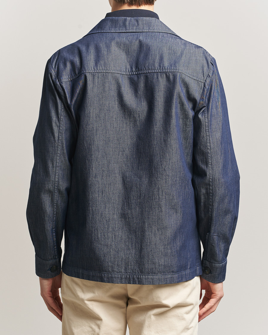Men | Coats & Jackets | Gran Sasso | Cotton Safari Jacket Navy