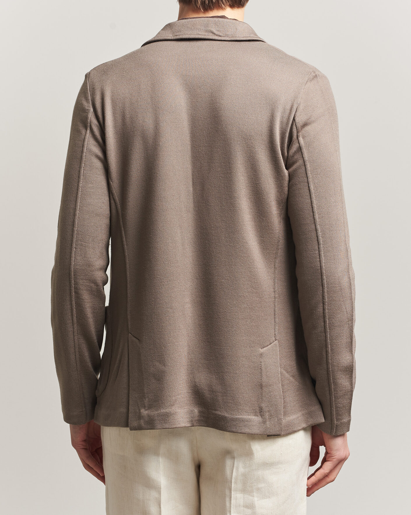 Men | Blazers | Gran Sasso | Wool Knitted Blazer Brown