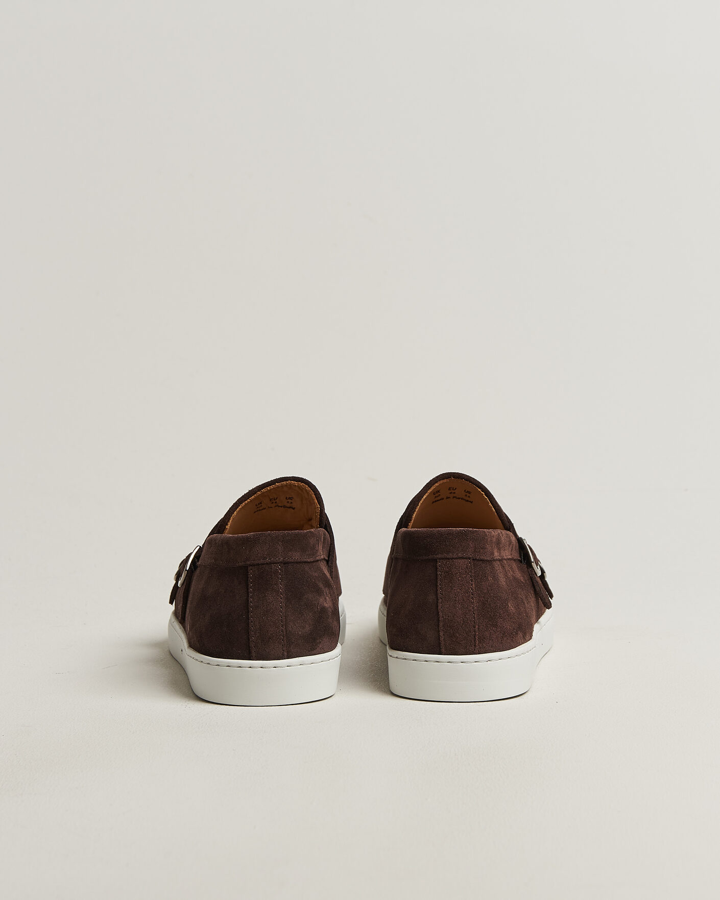 Men | Loafers | Fliteless | Suede Monk Strap Sneaker Loafer Dark Brown
