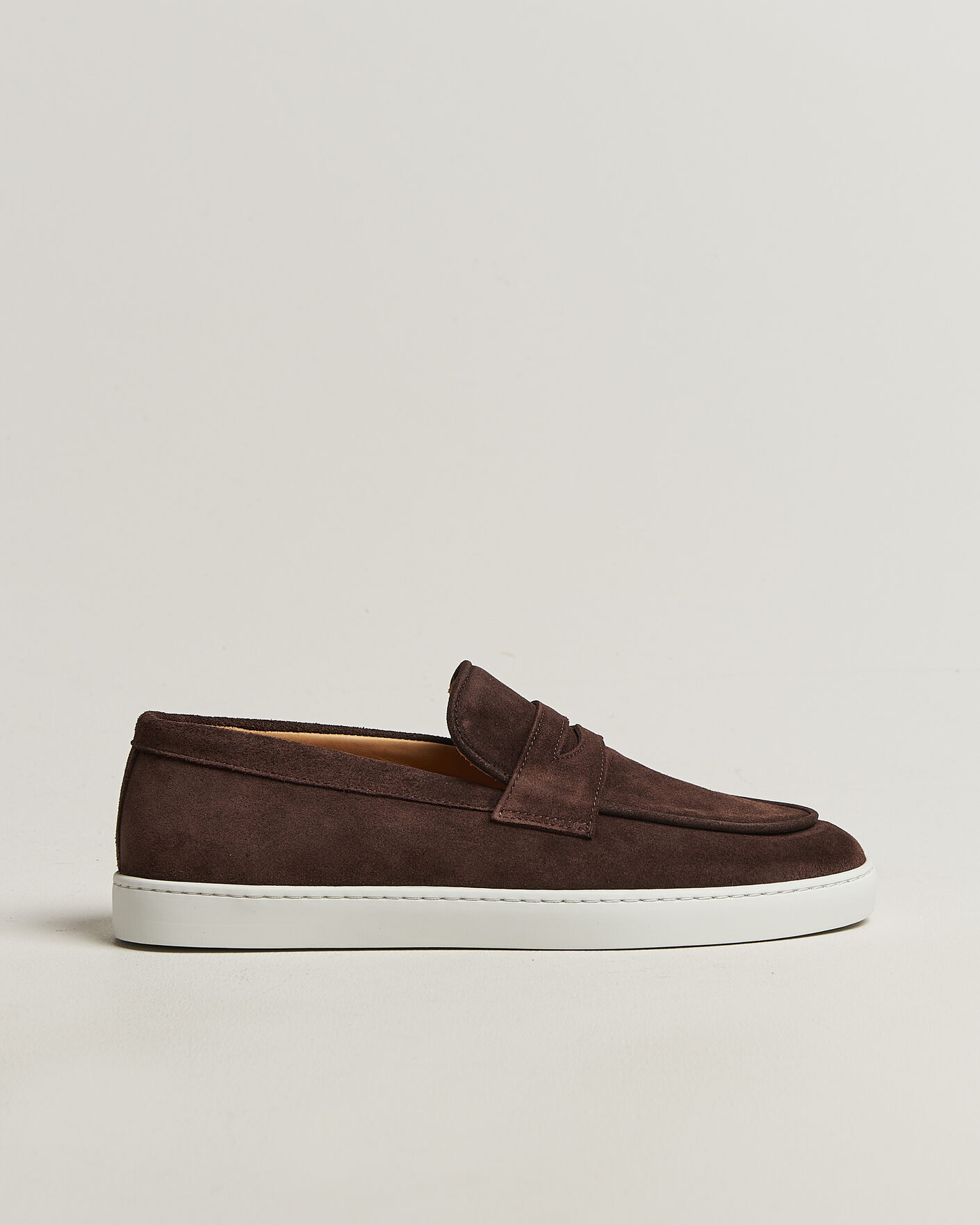 Men | Loafers | Fliteless | Suede Penny Sneaker Dark Brown