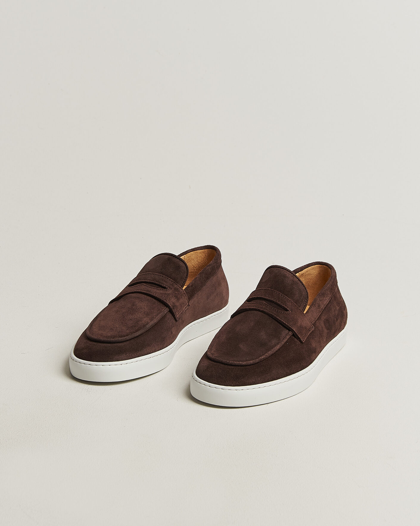 Men | Loafers | Fliteless | Suede Penny Sneaker Dark Brown