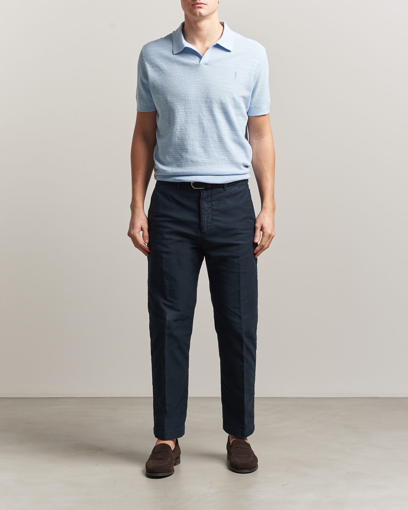 Men | Polo Shirts | Polo Ralph Lauren | Cotton Blend Polo Office Blue
