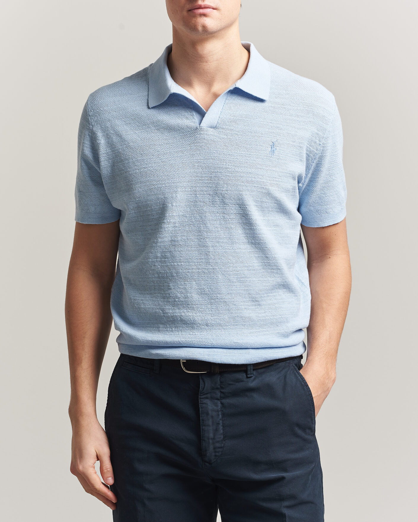 Men | Polo Shirts | Polo Ralph Lauren | Cotton Blend Polo Office Blue