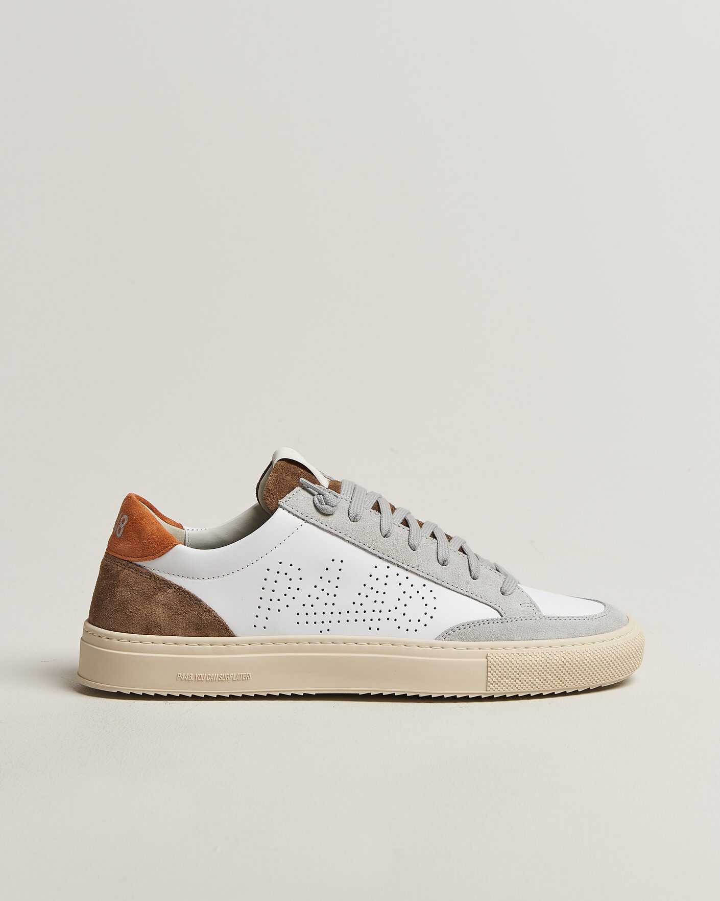 Men | Sneakers | P448 | Soho Leather/Suede Sneaker White/Grey