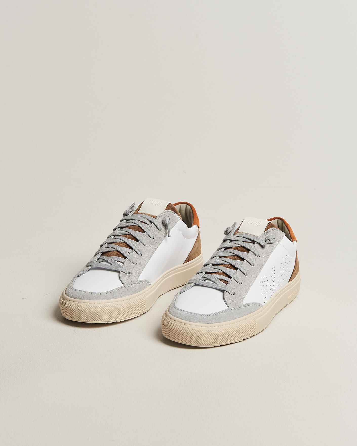 Men | Sneakers | P448 | Soho Leather/Suede Sneaker White/Grey