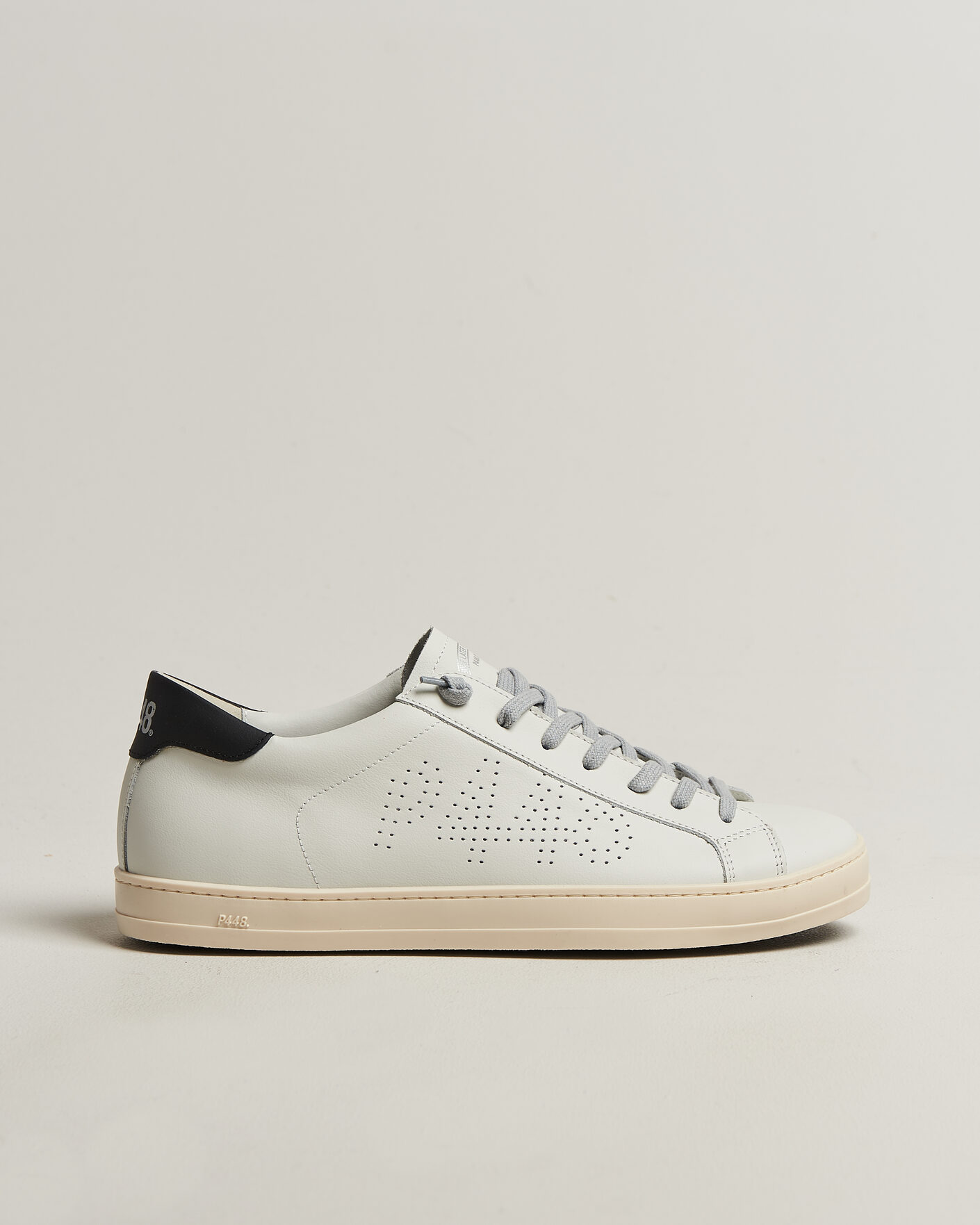 Men | Sneakers | P448 | John Leather Sneaker White/Black