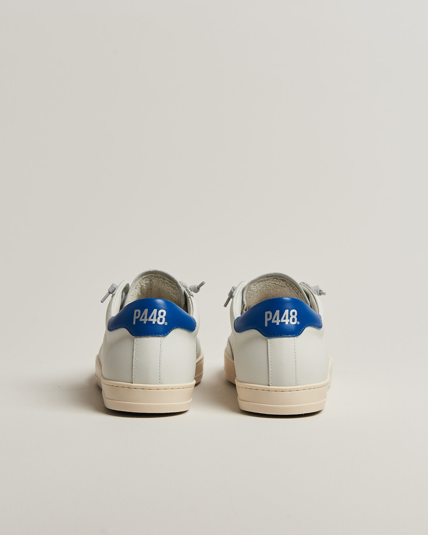 Men | Sneakers | P448 | John Leather Sneaker White/Blue