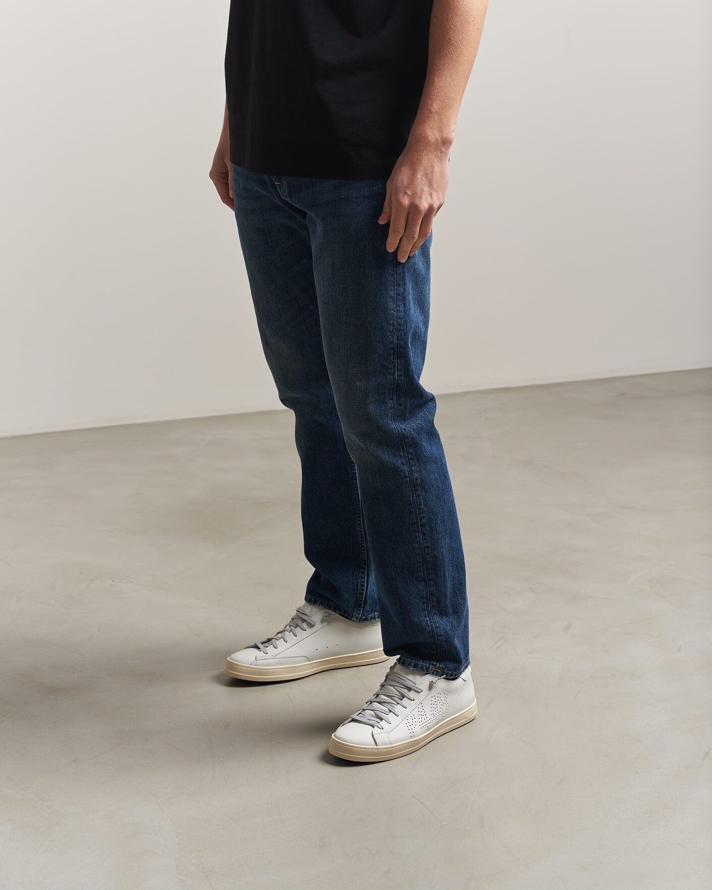 Men | Sneakers | P448 | John Leather Sneaker White