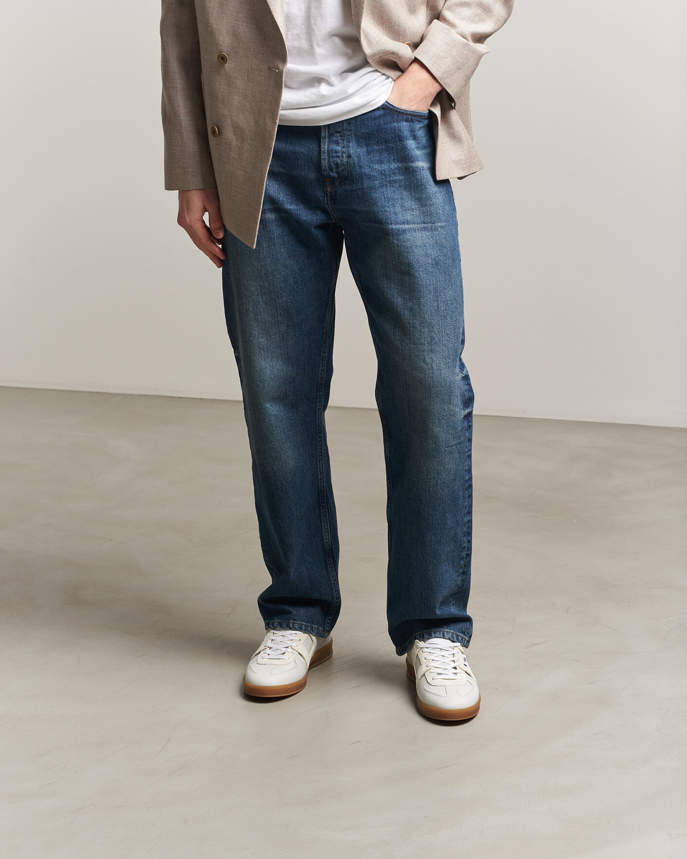 Men | Sneakers | P448 | Monza Leather/Suede Sneaker White