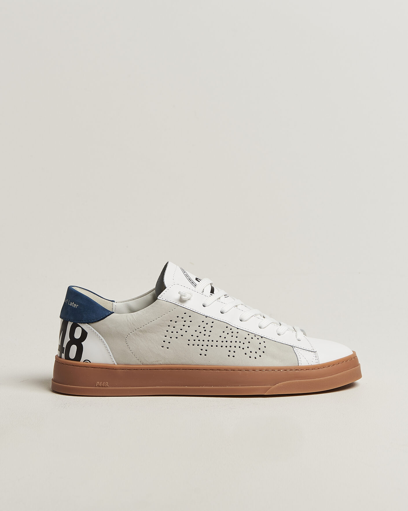 Men | Sneakers | P448 | Jack Leather Sneaker White/Navy