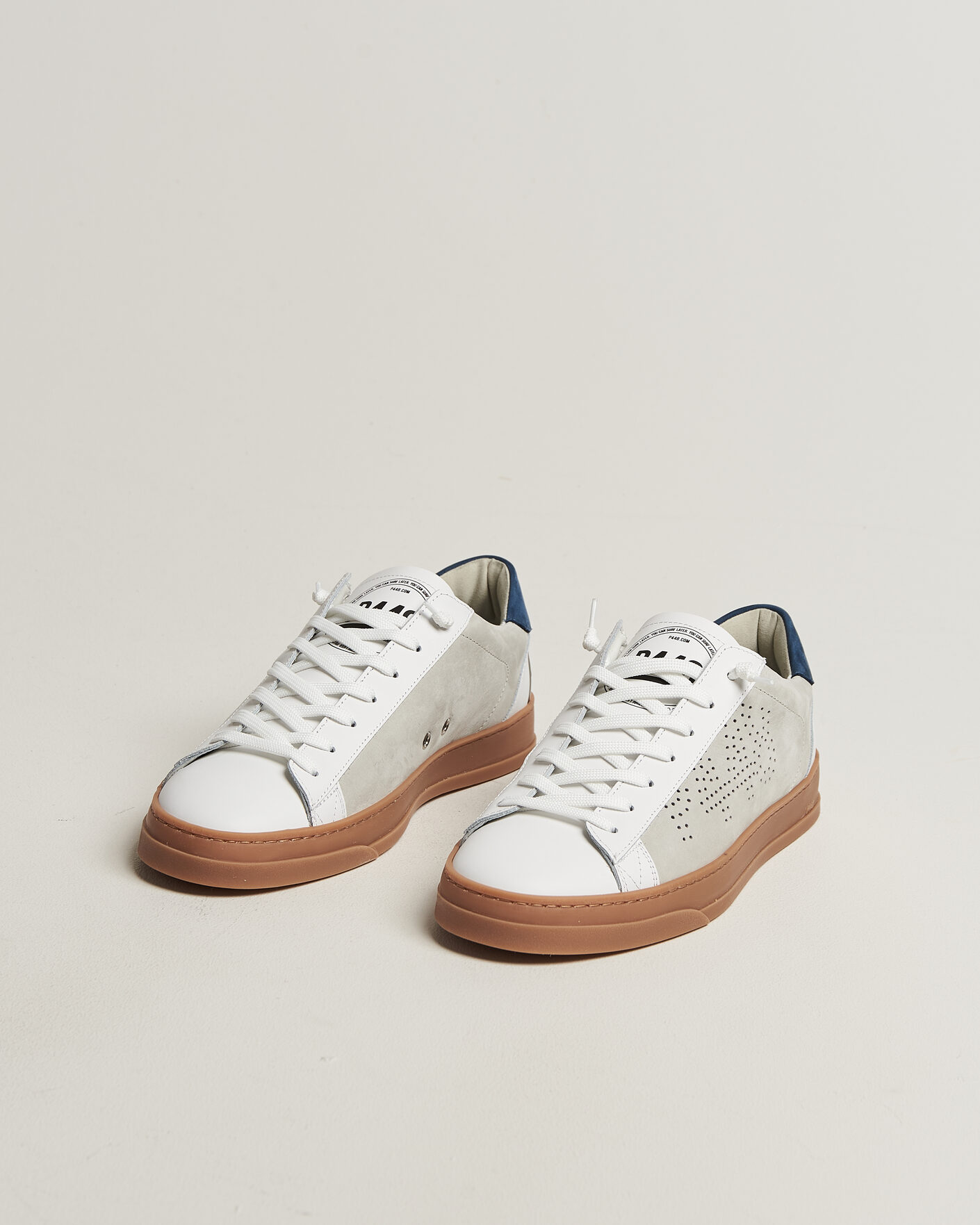 Men | Sneakers | P448 | Jack Leather Sneaker White/Navy