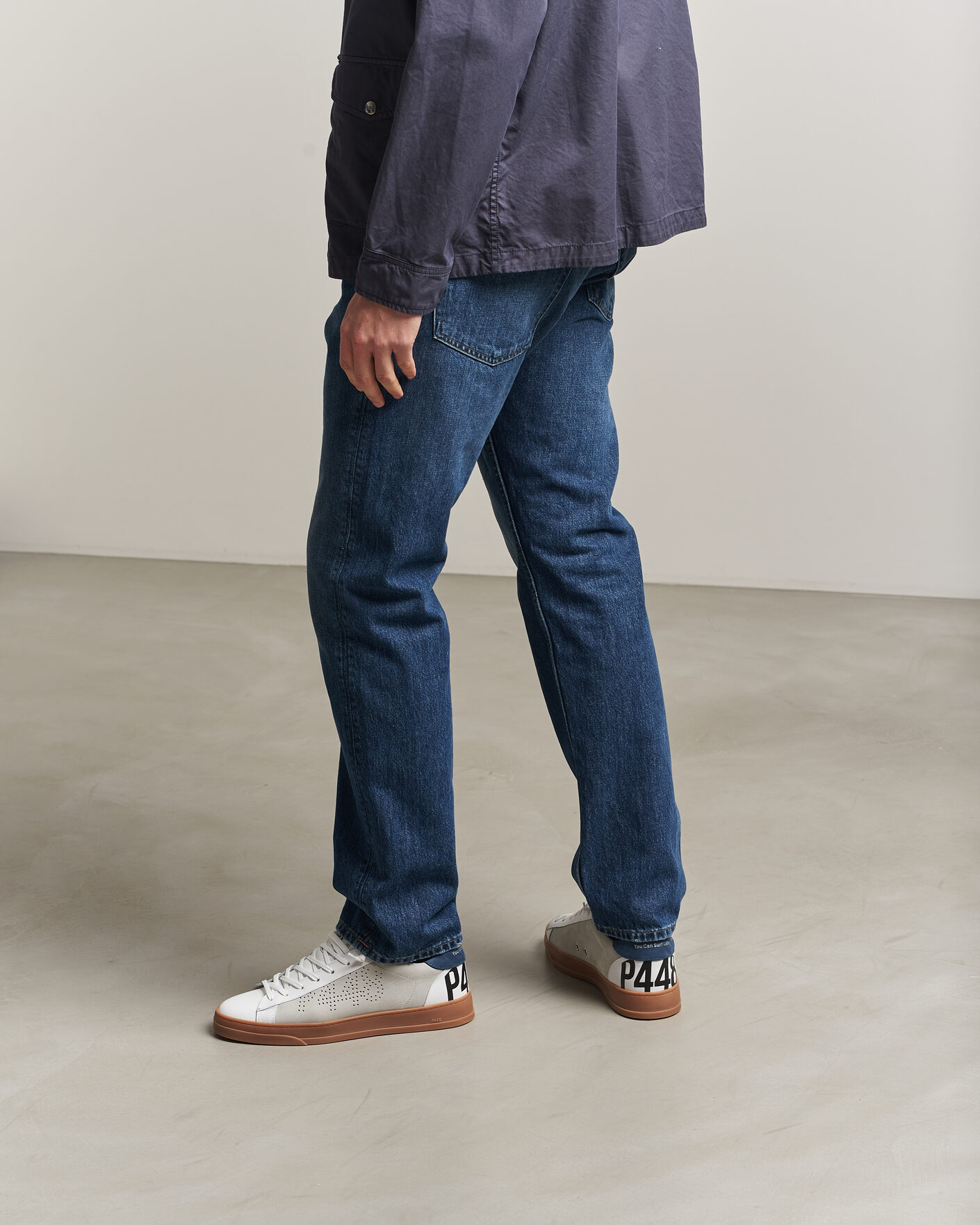 Men | Sneakers | P448 | Jack Leather Sneaker White/Navy