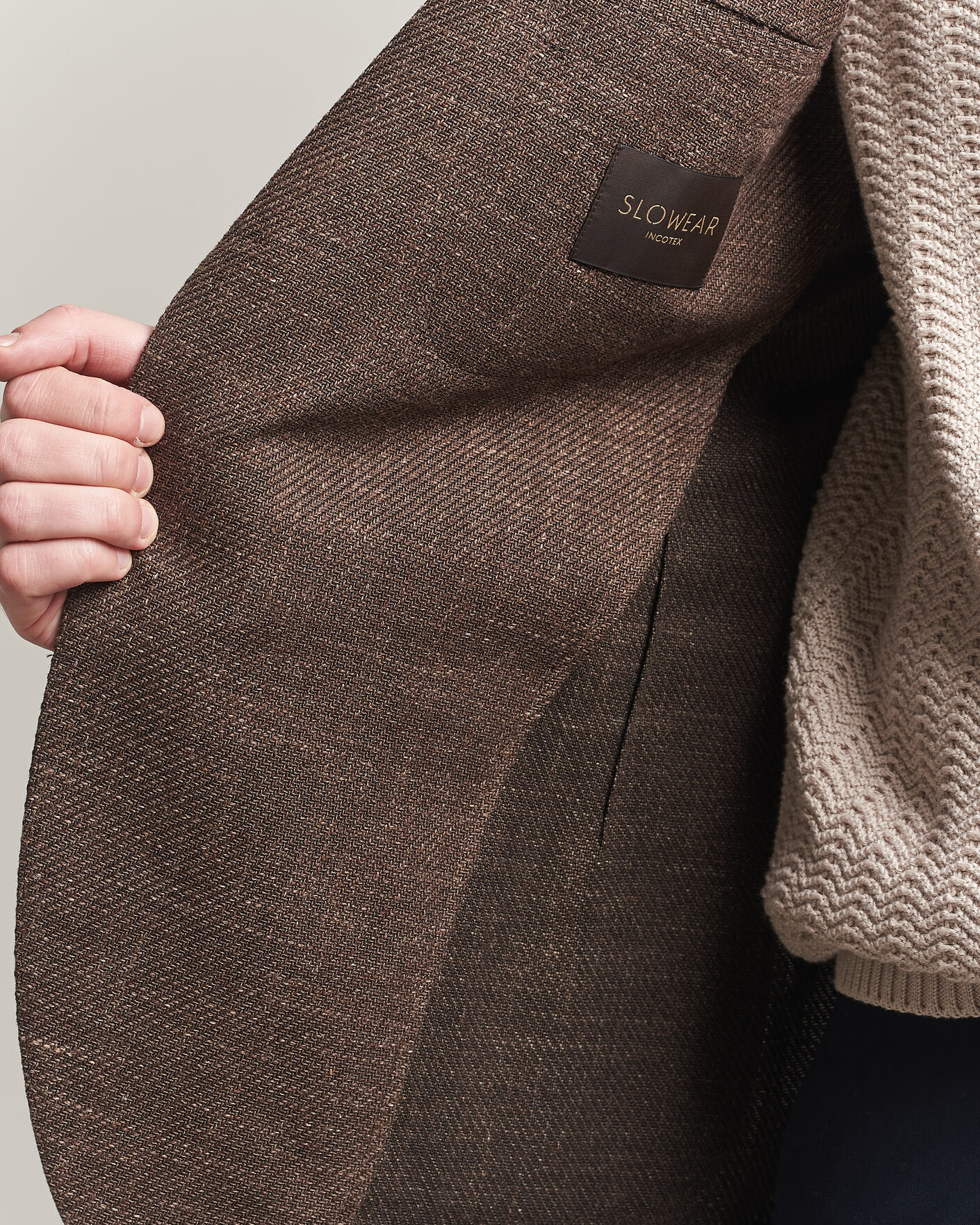 Men | Blazers | Incotex | Structured Cotton Blazer Dark Brown