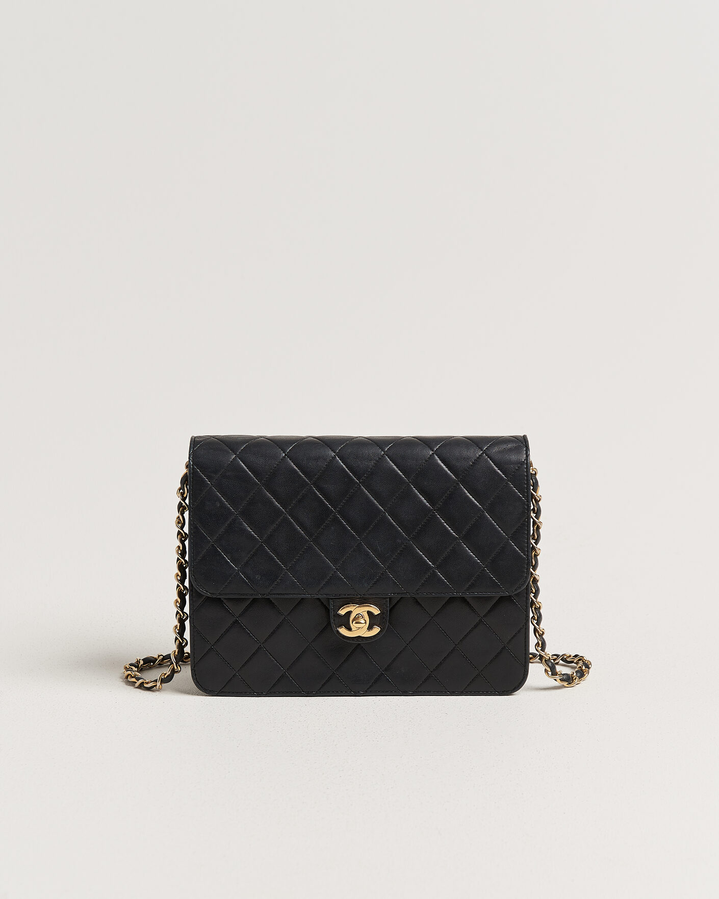 Men | Pre-Owned & Vintage Bags | Chanel Pre-Owned | Single Flap Bag Black