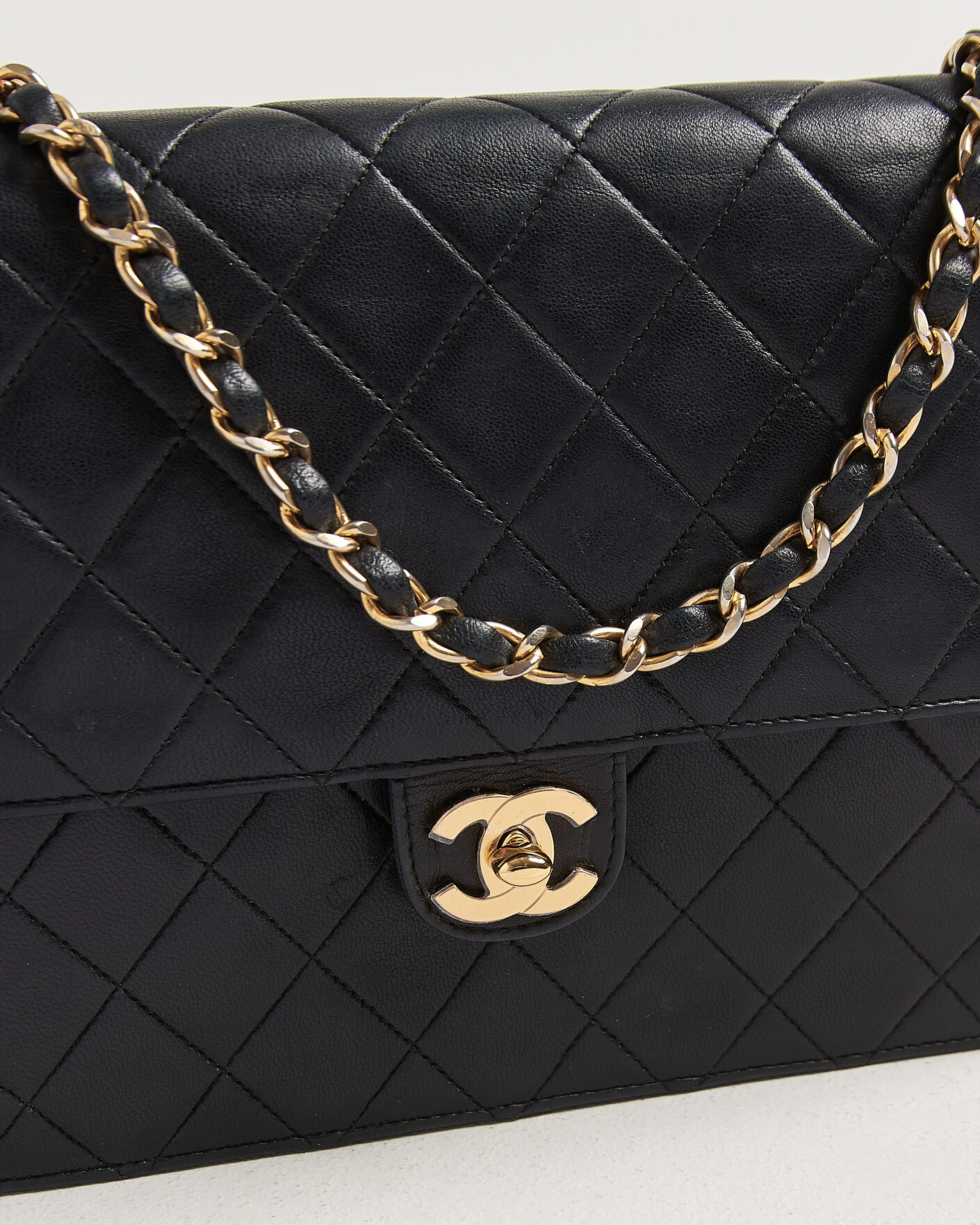 Men | Pre-Owned & Vintage Bags | Chanel Pre-Owned | Single Flap Bag Black