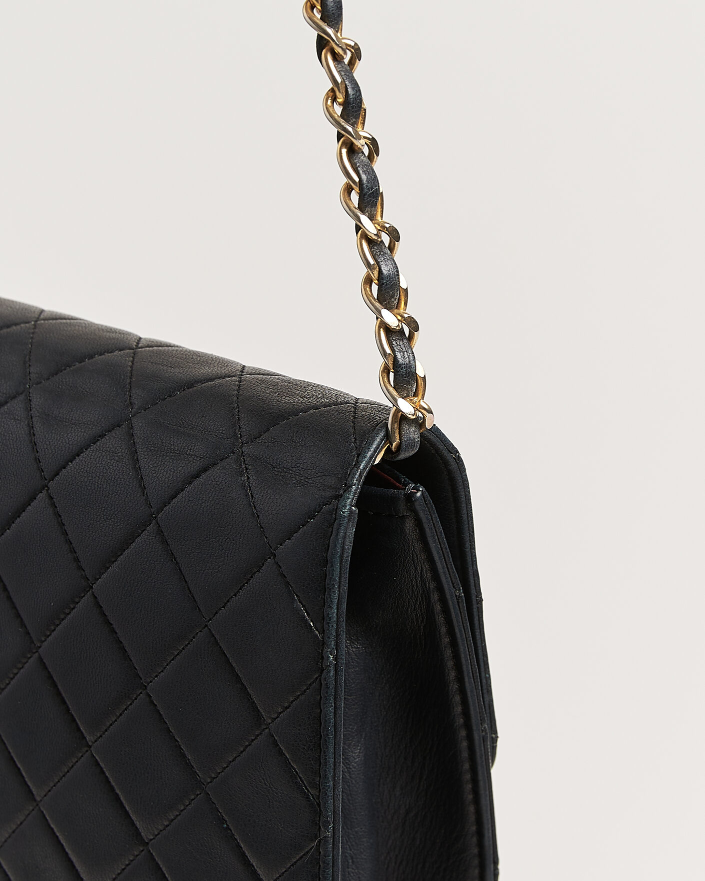 Men | Pre-Owned & Vintage Bags | Chanel Pre-Owned | Single Flap Bag Black