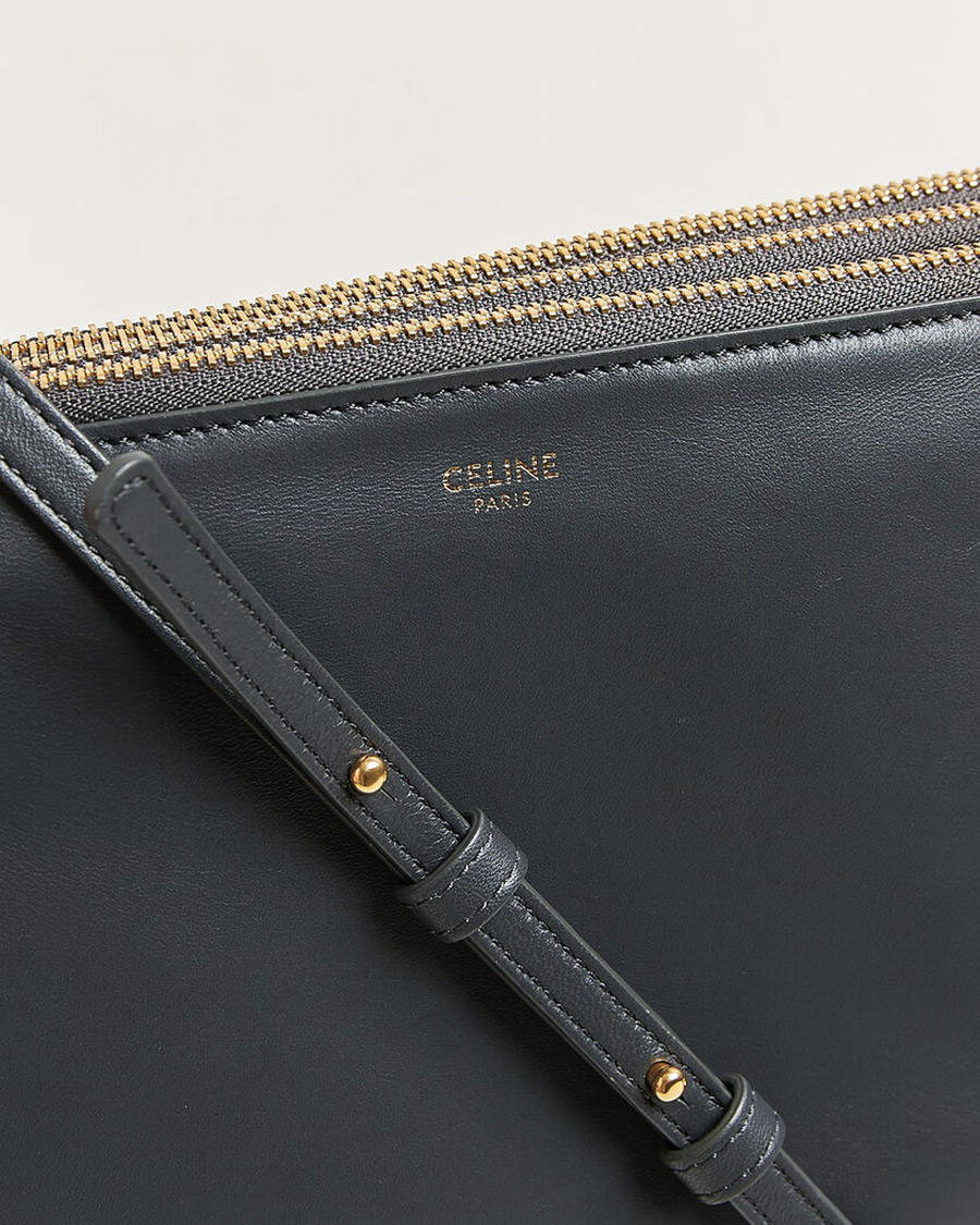 Men | Pre-Owned & Vintage Bags | Celine Pre-Owned | Trio Bag Small Leather Grey