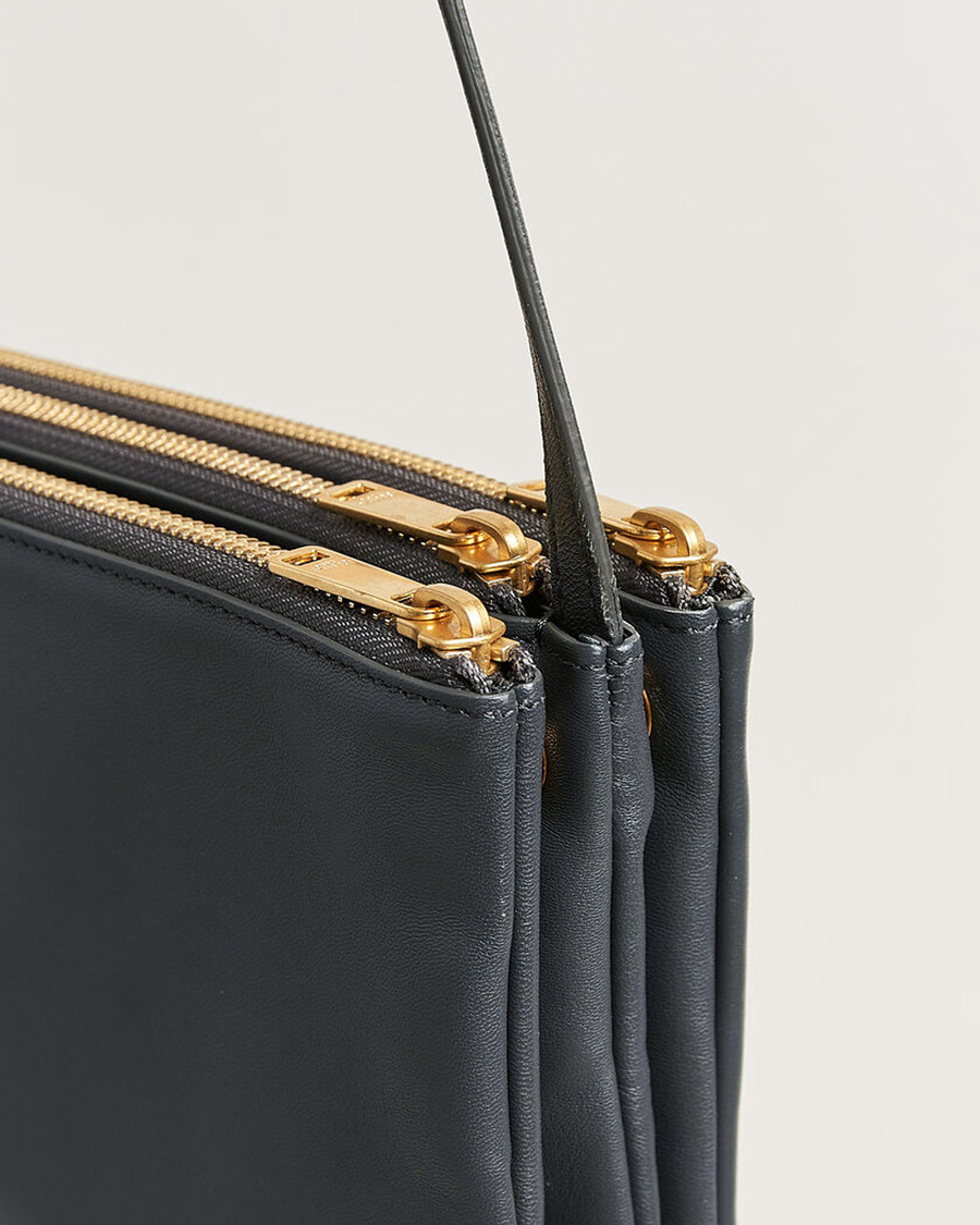 Men | Pre-Owned & Vintage Bags | Celine Pre-Owned | Trio Bag Small Leather Grey