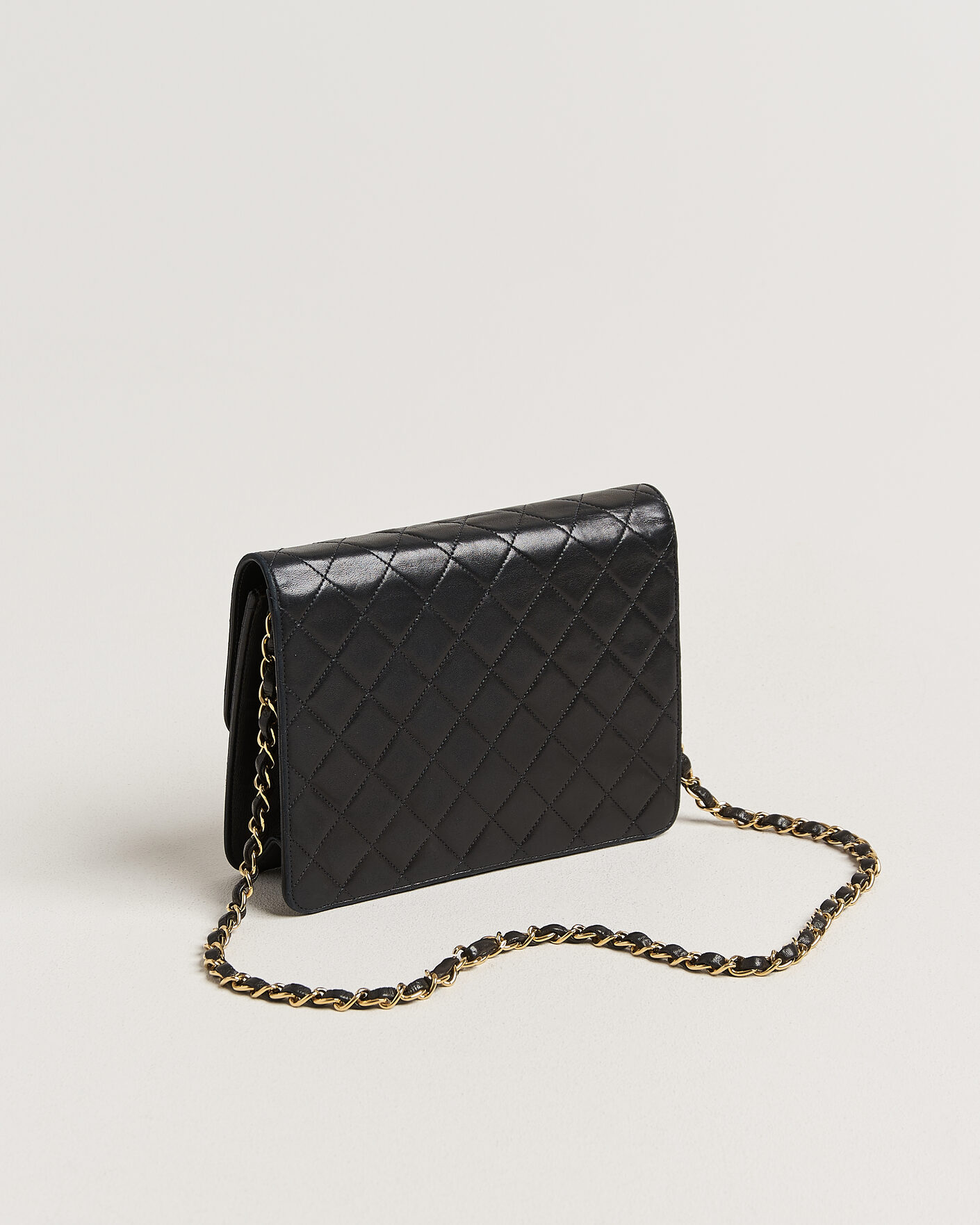 Men | Pre-Owned & Vintage Bags | Chanel Pre-Owned | Single Flap Bag Black