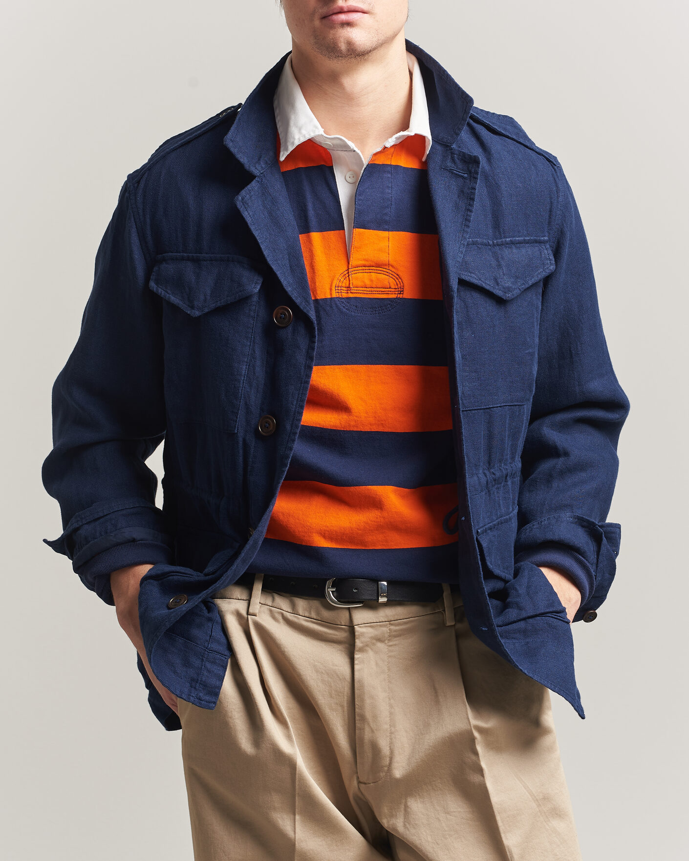 Men | Coats & Jackets | Polo Ralph Lauren | Lined Field Jacket Newport Navy