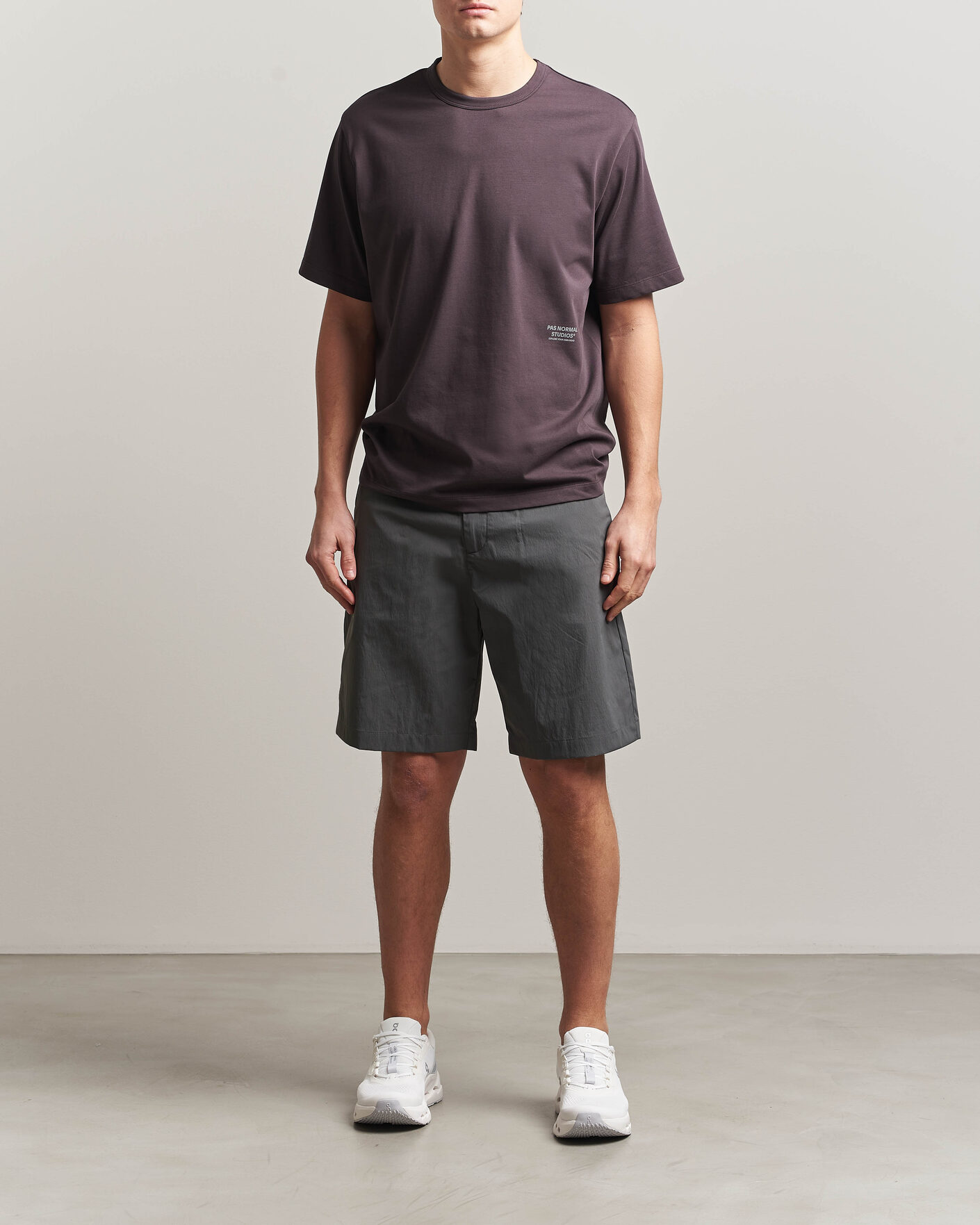 Men | T-Shirts | Pas Normal Studios | Off Race Cotton Tech T-Shirt Dark Purple