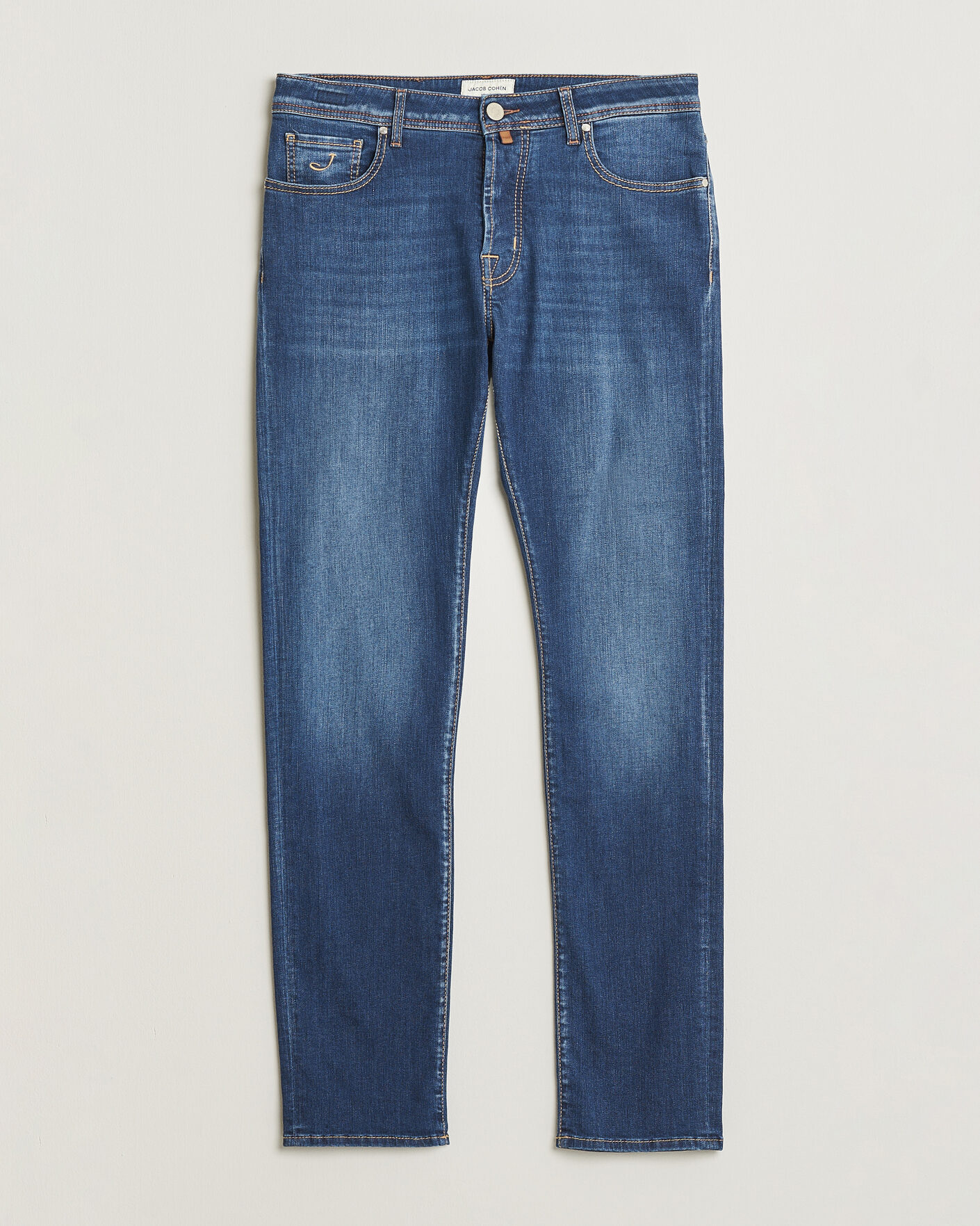 Men | Trousers | Jacob Cohën | Bard Slim Fit Super Stretch Jeans Medium Vintage