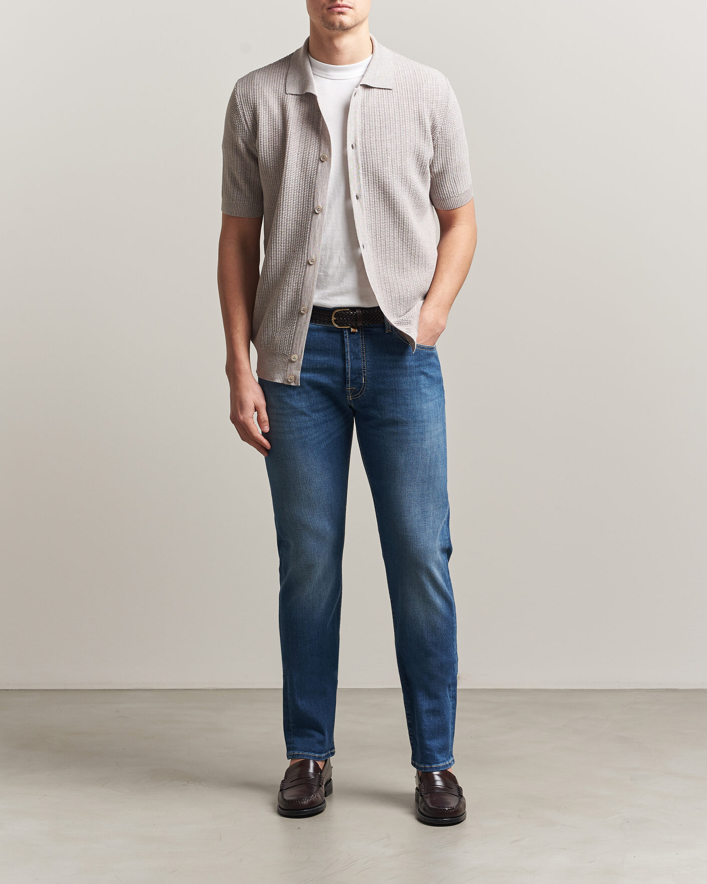 Men | Jeans | Jacob Cohën | Bard Slim Fit Super Stretch Jeans Light Vintage