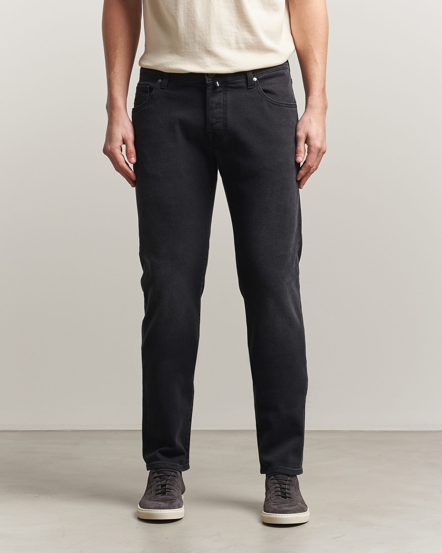 Men | Trousers | Jacob Cohën | Nick Slim Fit Power Stretch Jeans Medium Black Wash
