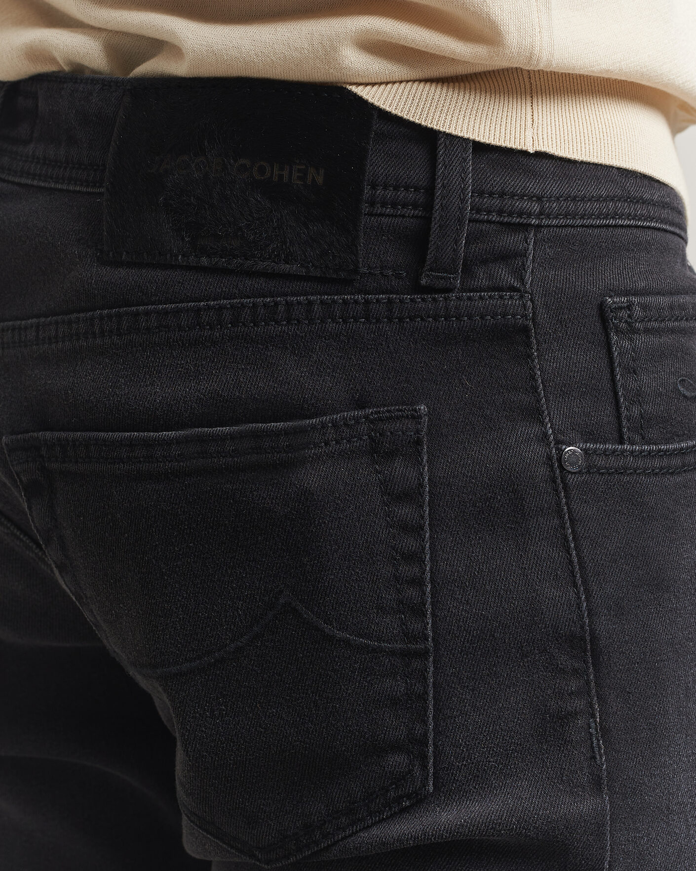 Men | Trousers | Jacob Cohën | Nick Slim Fit Power Stretch Jeans Medium Black Wash