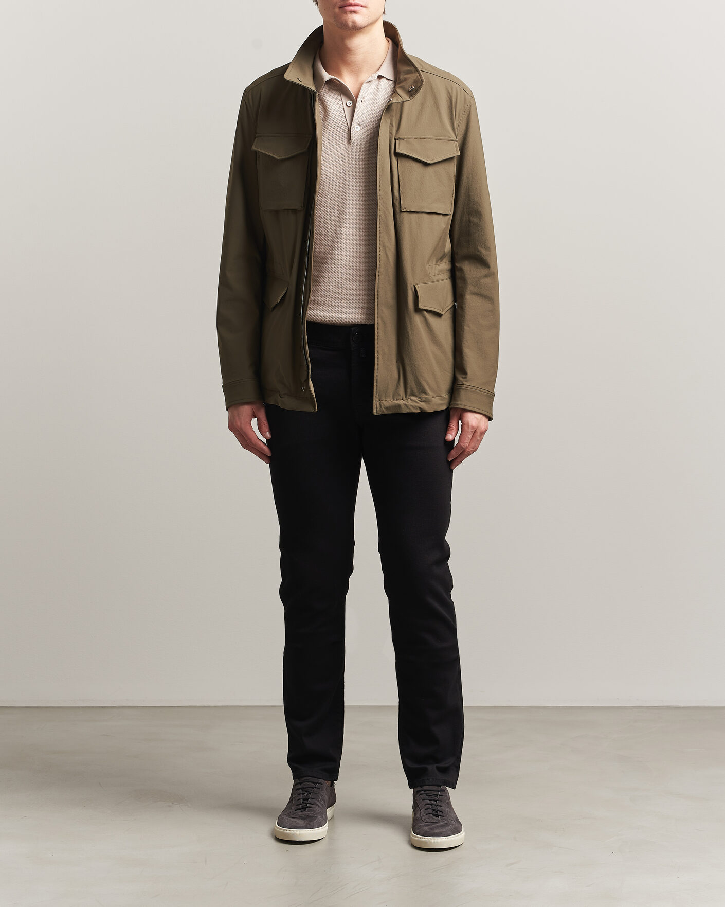 Men | Trousers | Jacob Cohën | Nick Slim Fit Stretch Stay Black Jeans Rinse Wash
