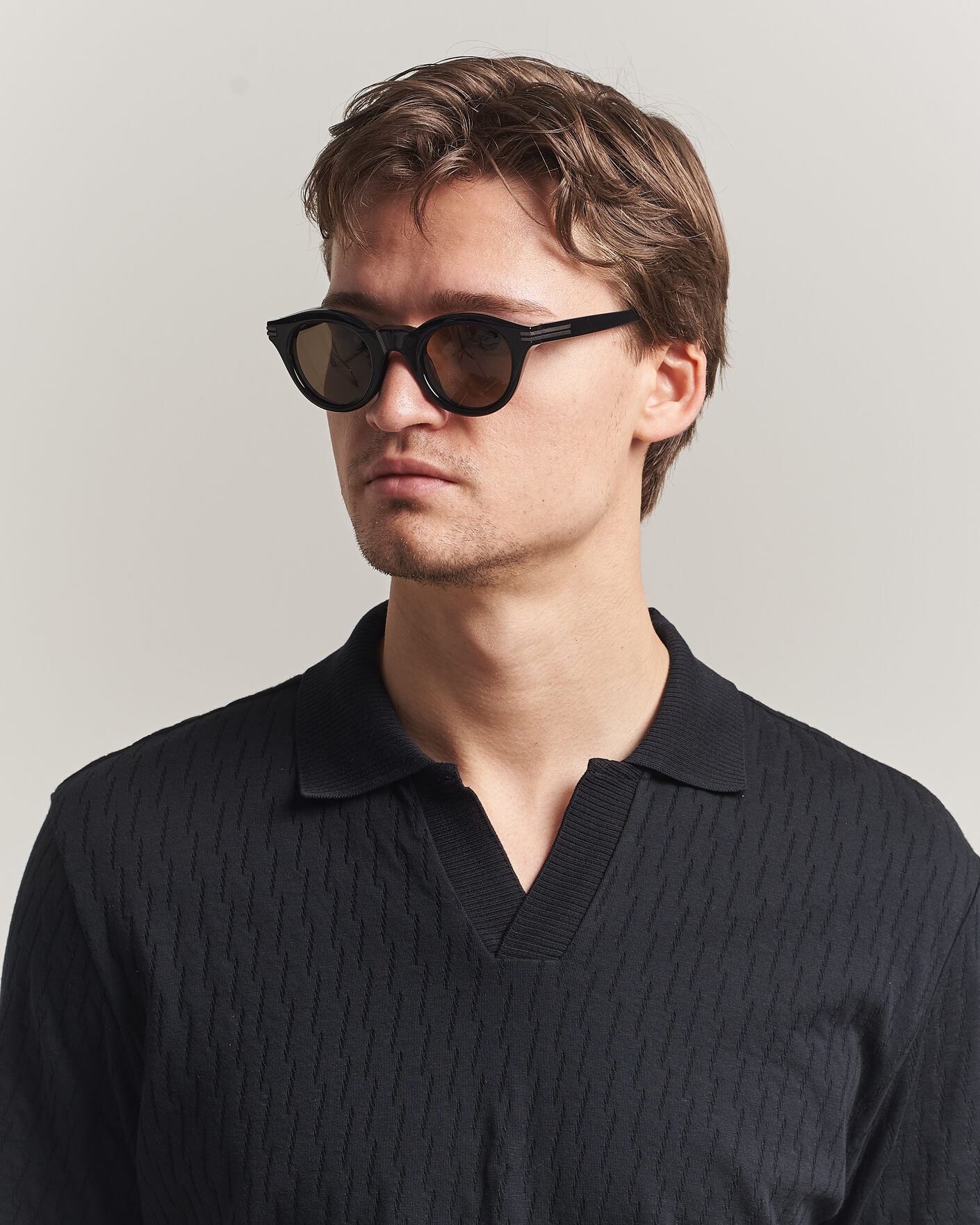 Zegna EZ0302 Sunglasses Black at CareOfCarl.com