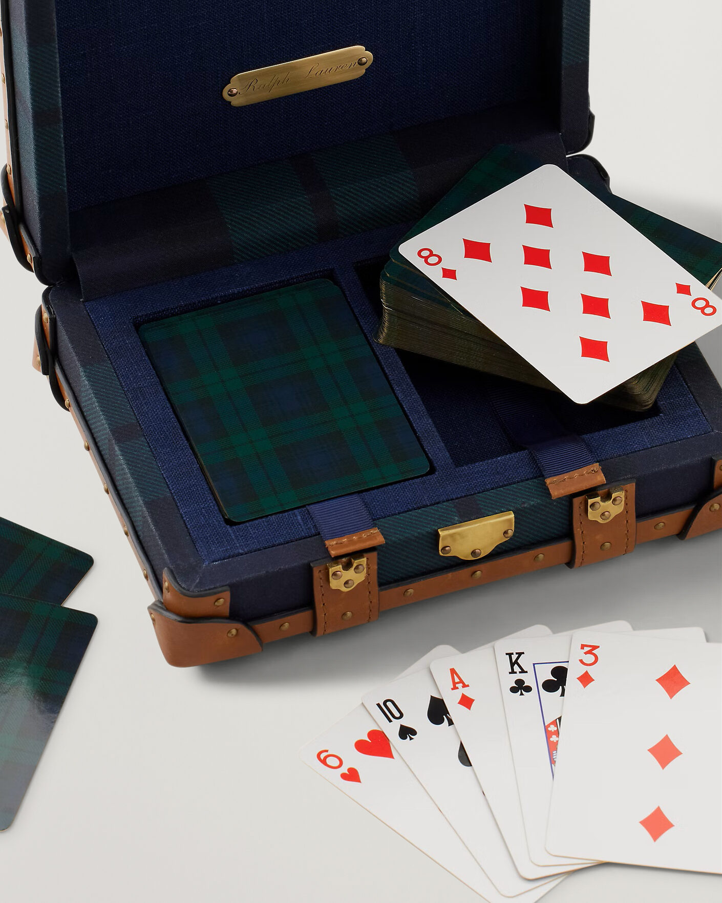 Ralph Lauren Home Sawyer Playing Cards Saddle at CareOfCarl.com