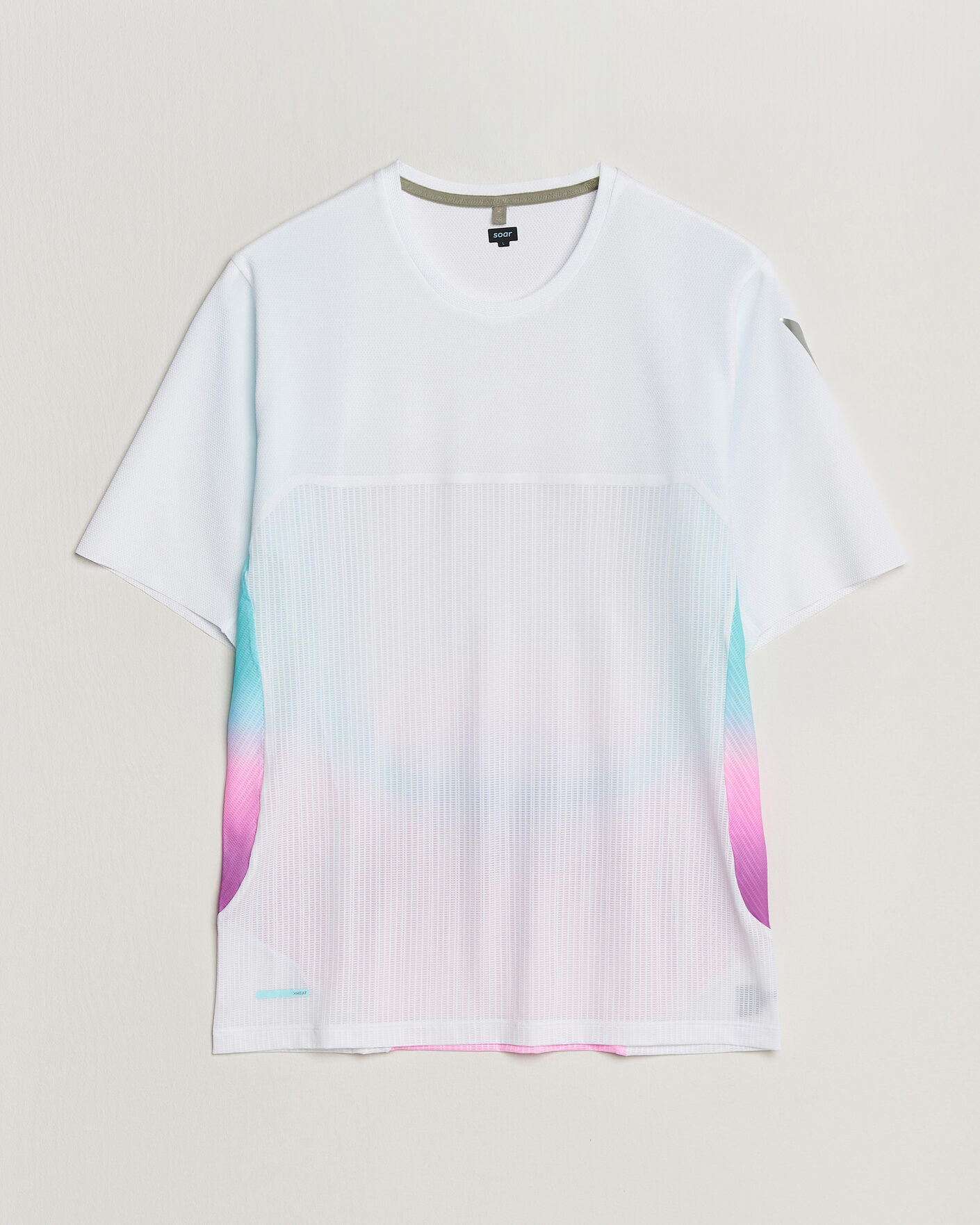 Men | T-Shirts | SOAR Running | Hot Weather Tee White/Blue