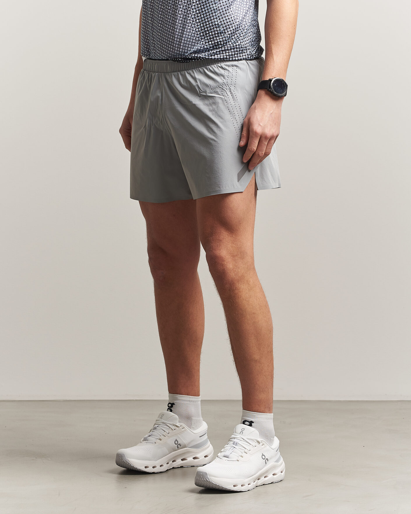 SOAR Running Run Short Silver Grey at CareOfCarl.com