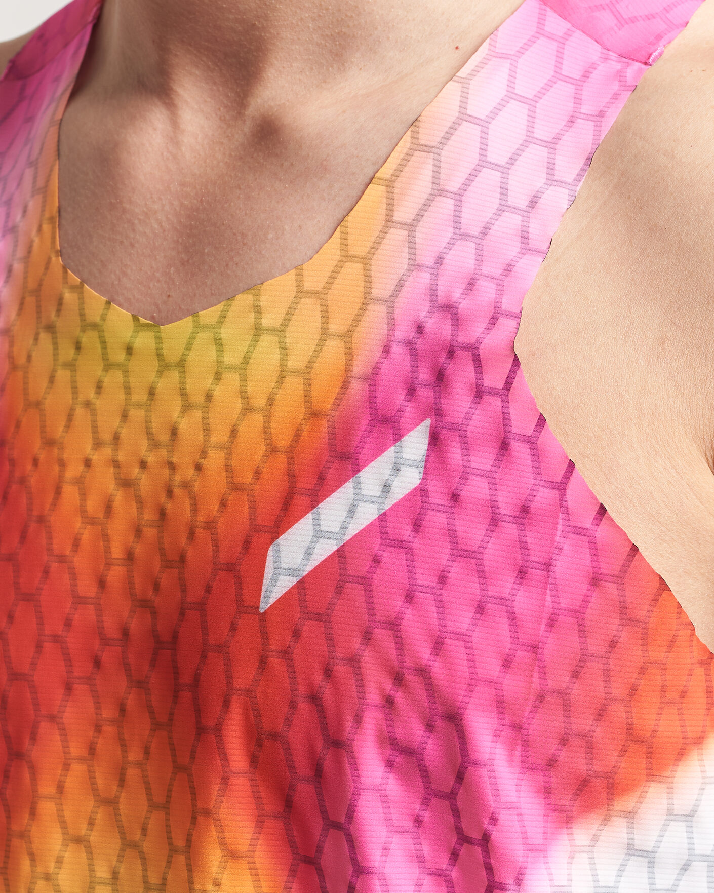 Men | T-Shirts | SOAR Running | Graphene Race Vest Red/Orange