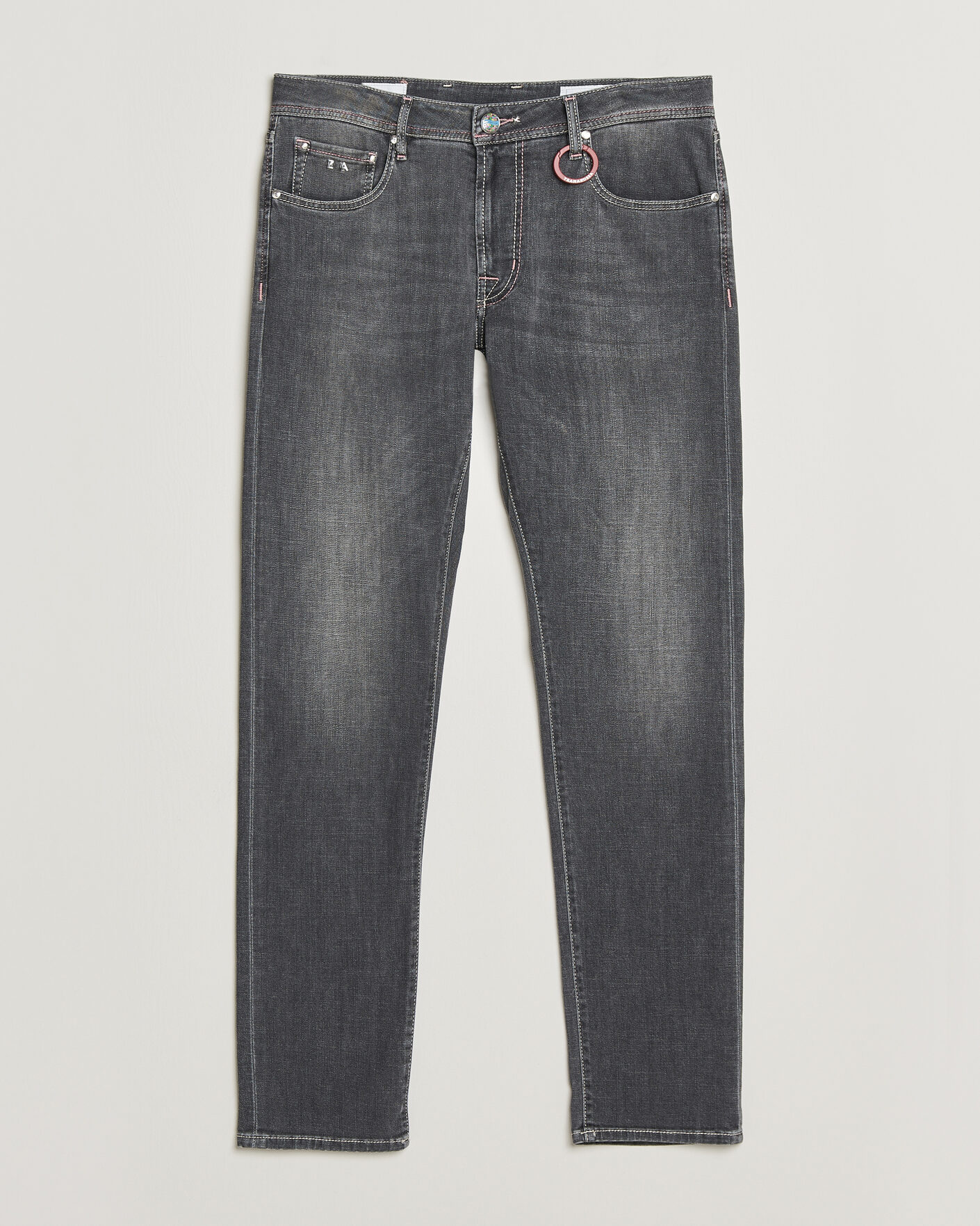Men | Jeans | Tramarossa | Michelangelo Contrast Seam Stretch Jeans Dark Grey