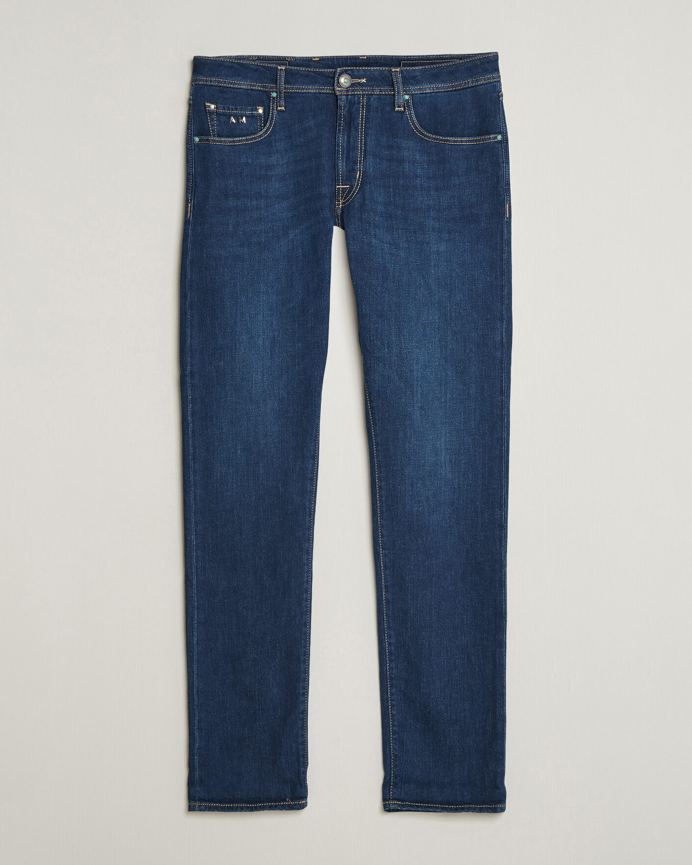Men | Trousers | Tramarossa | Michelangelo Western Badge Stretch Jeans Mid Blue