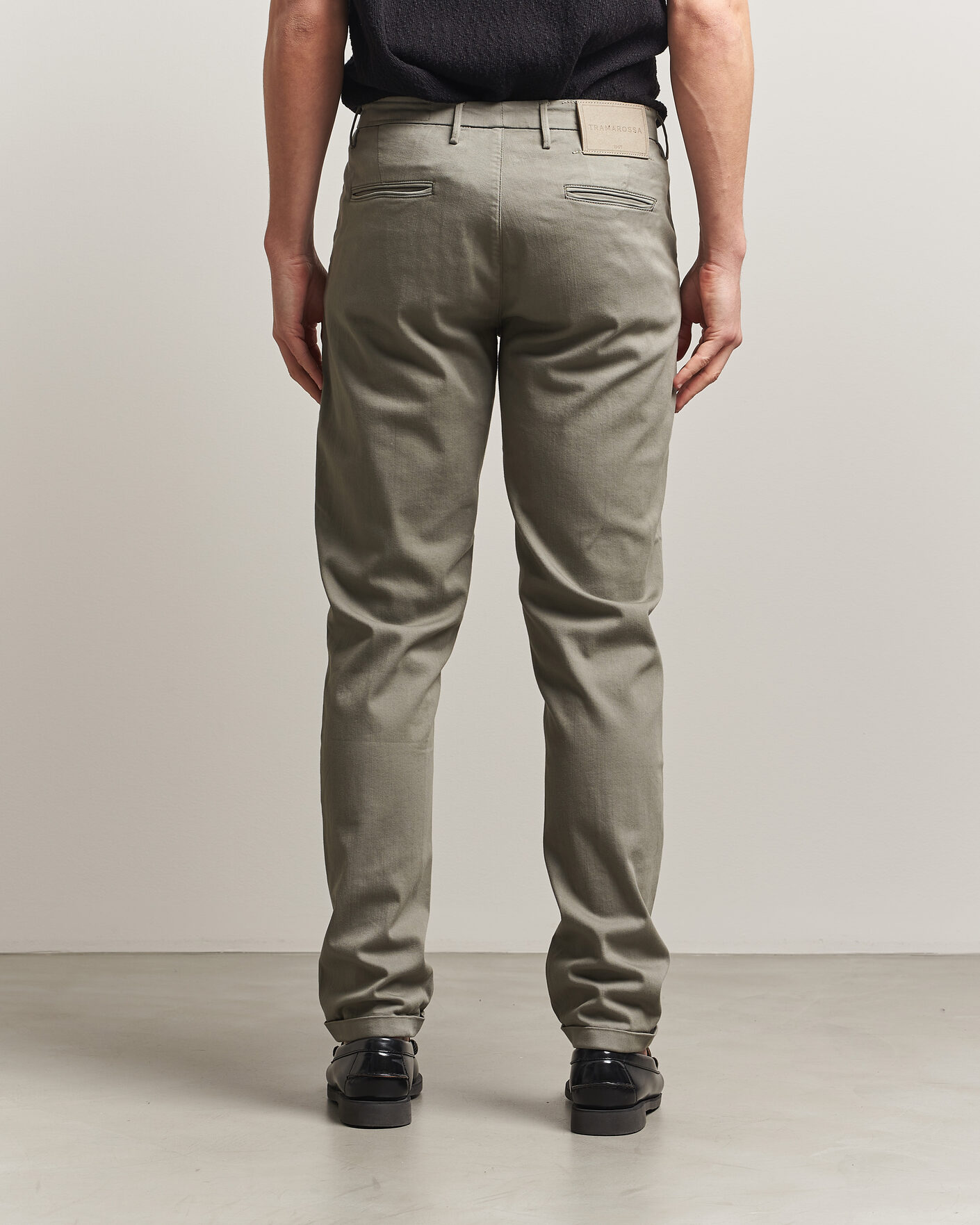 Men | Trousers | Tramarossa | Luis Superstrech Cotton Chino Aloe