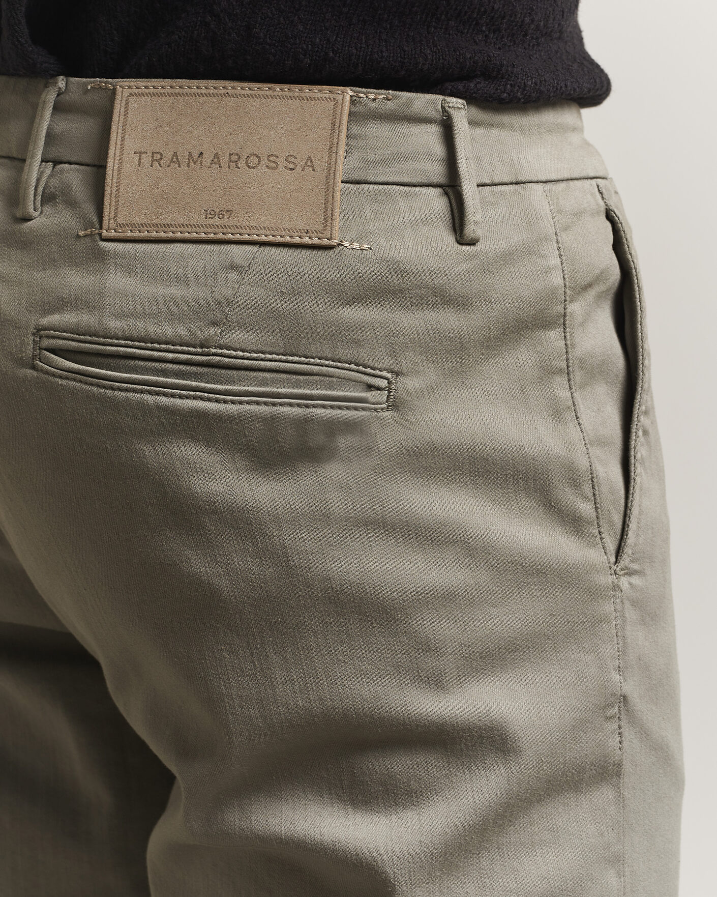 Men | Trousers | Tramarossa | Luis Superstrech Cotton Chino Aloe